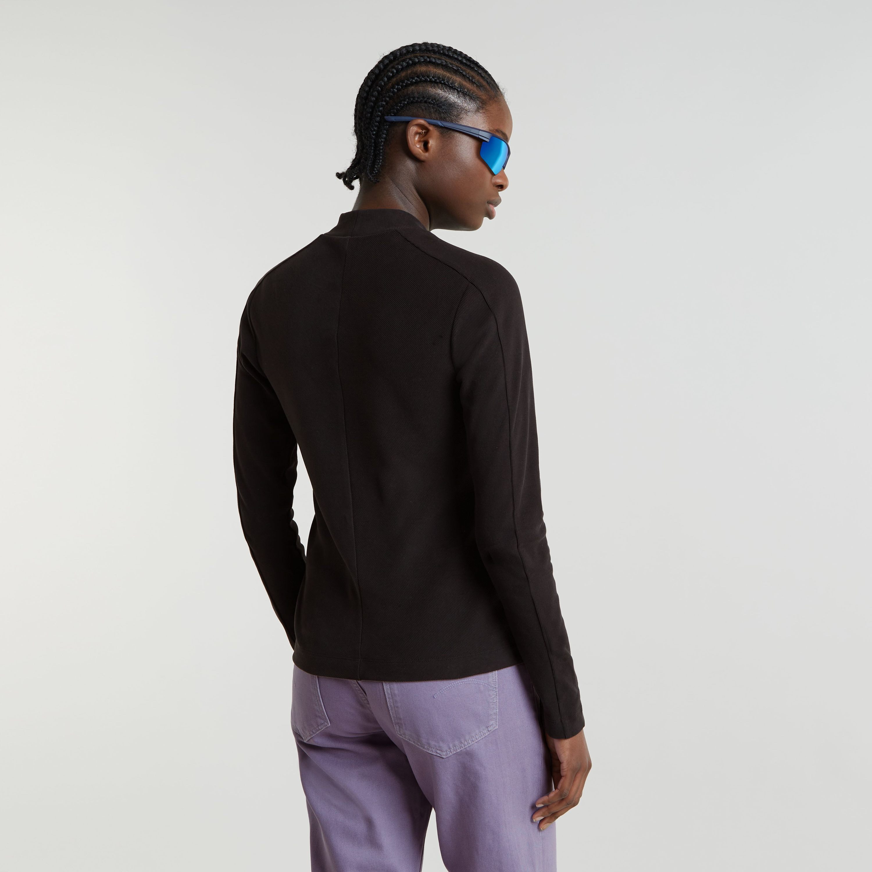 G-STAR Longsleeve Rib Mock Top mit günstig online kaufen