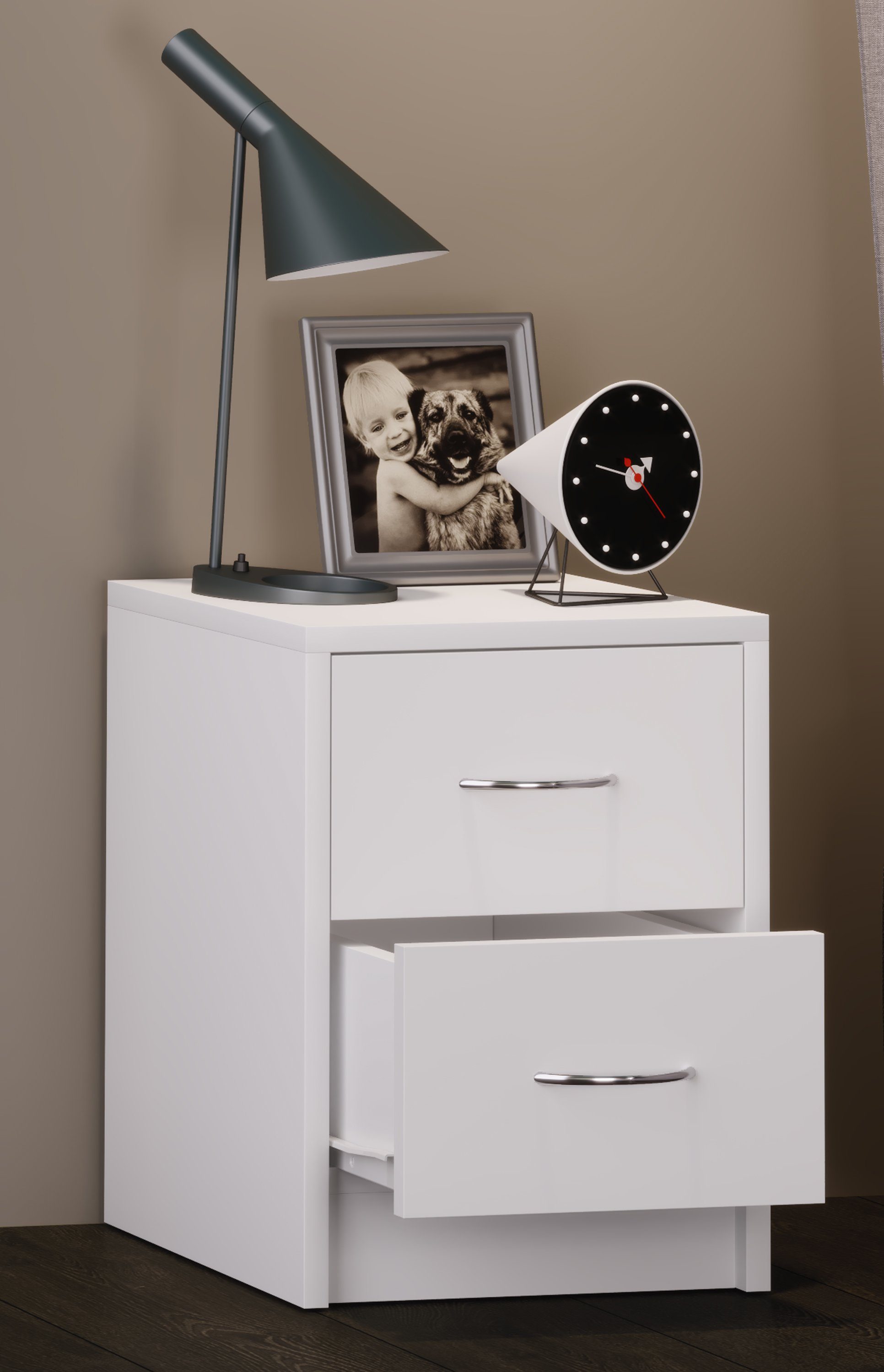 VCM Nachttisch Holz Nachtschrank Nachttisch Schublade günstig online kaufen