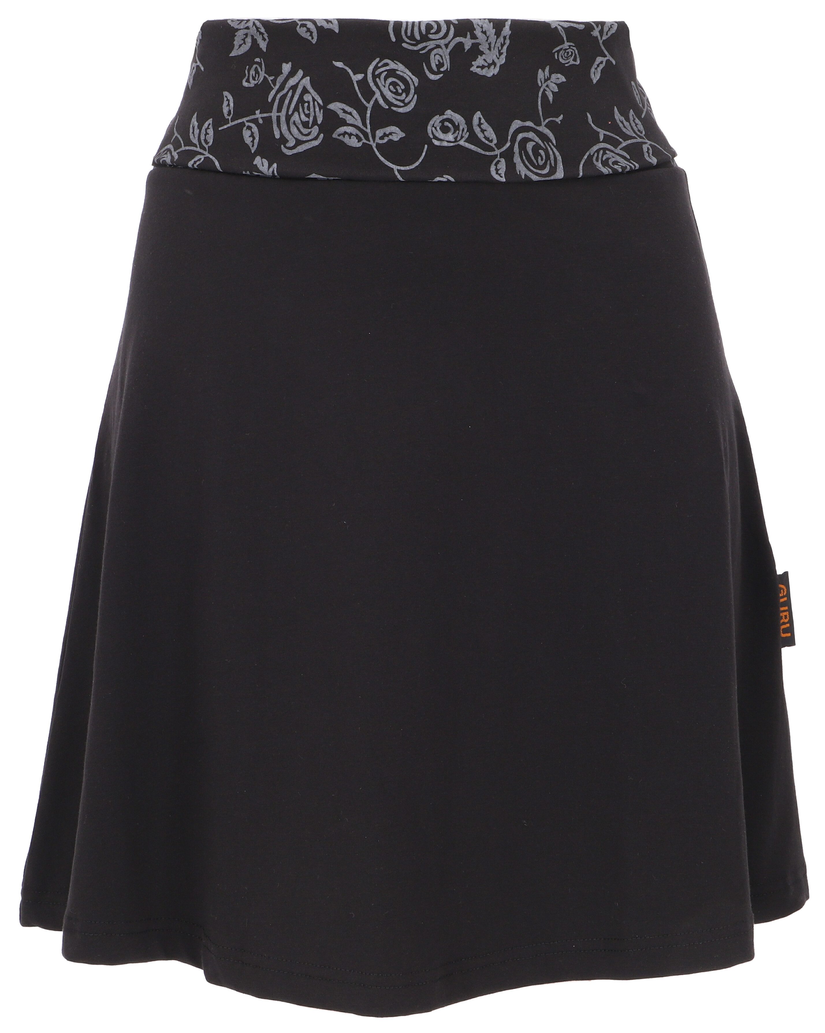 Guru-Shop Minirock Minirock aus Bio-Baumwolle, Boho Tellerrock -.. alternat günstig online kaufen