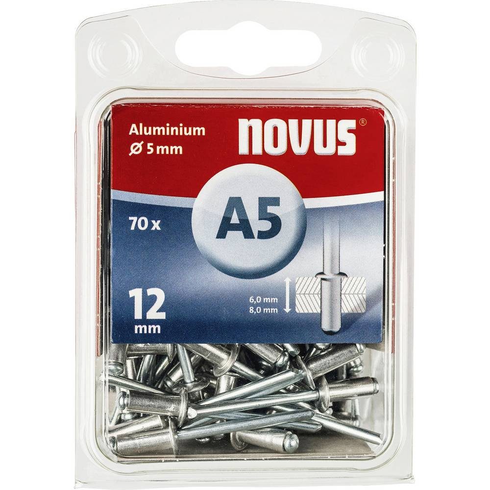 NOVUS Niete Blindniete Stück A 5 12 70 Aluminium x