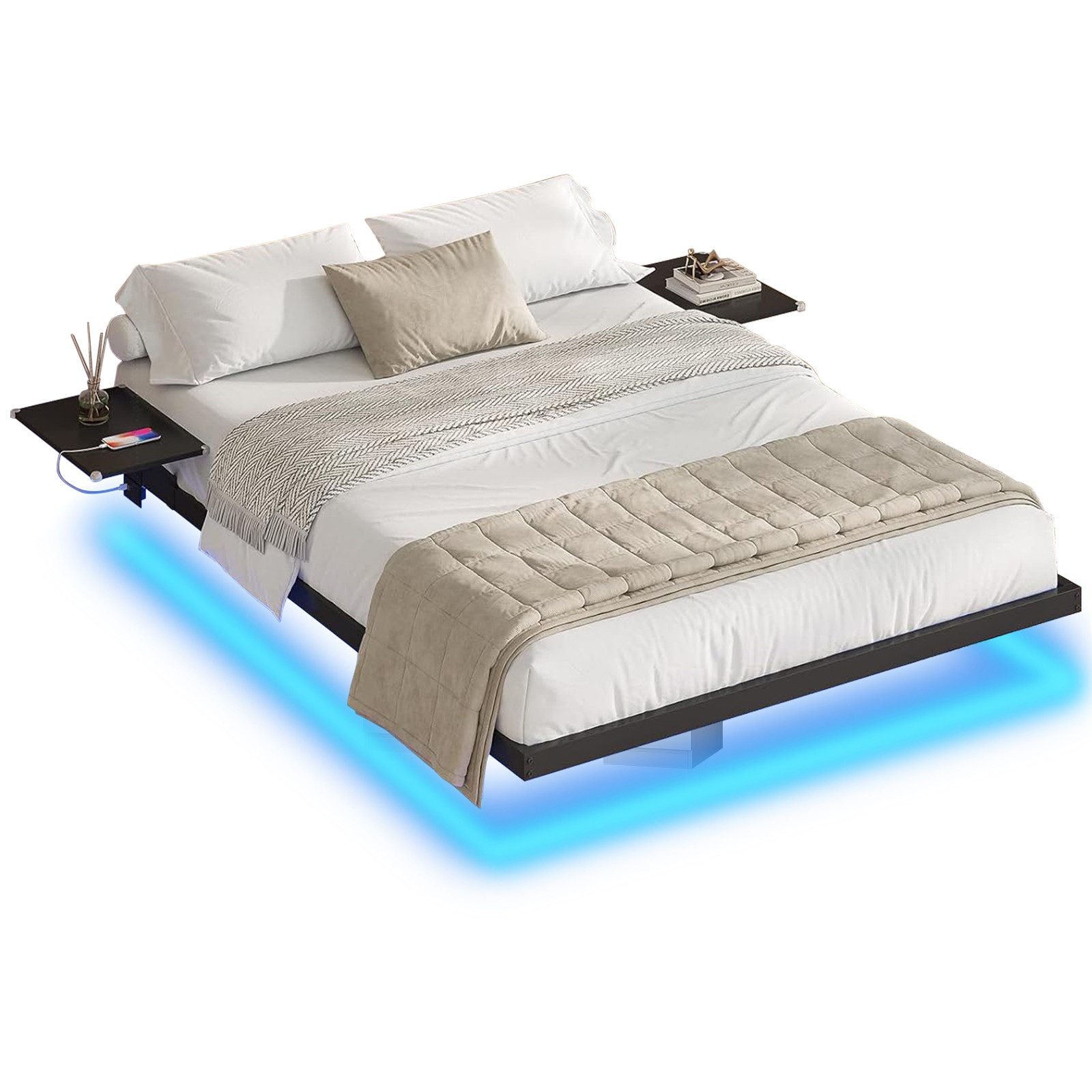 MSMASK Bettgestell LED Beleuchtung und Ladestation, günstig online kaufen