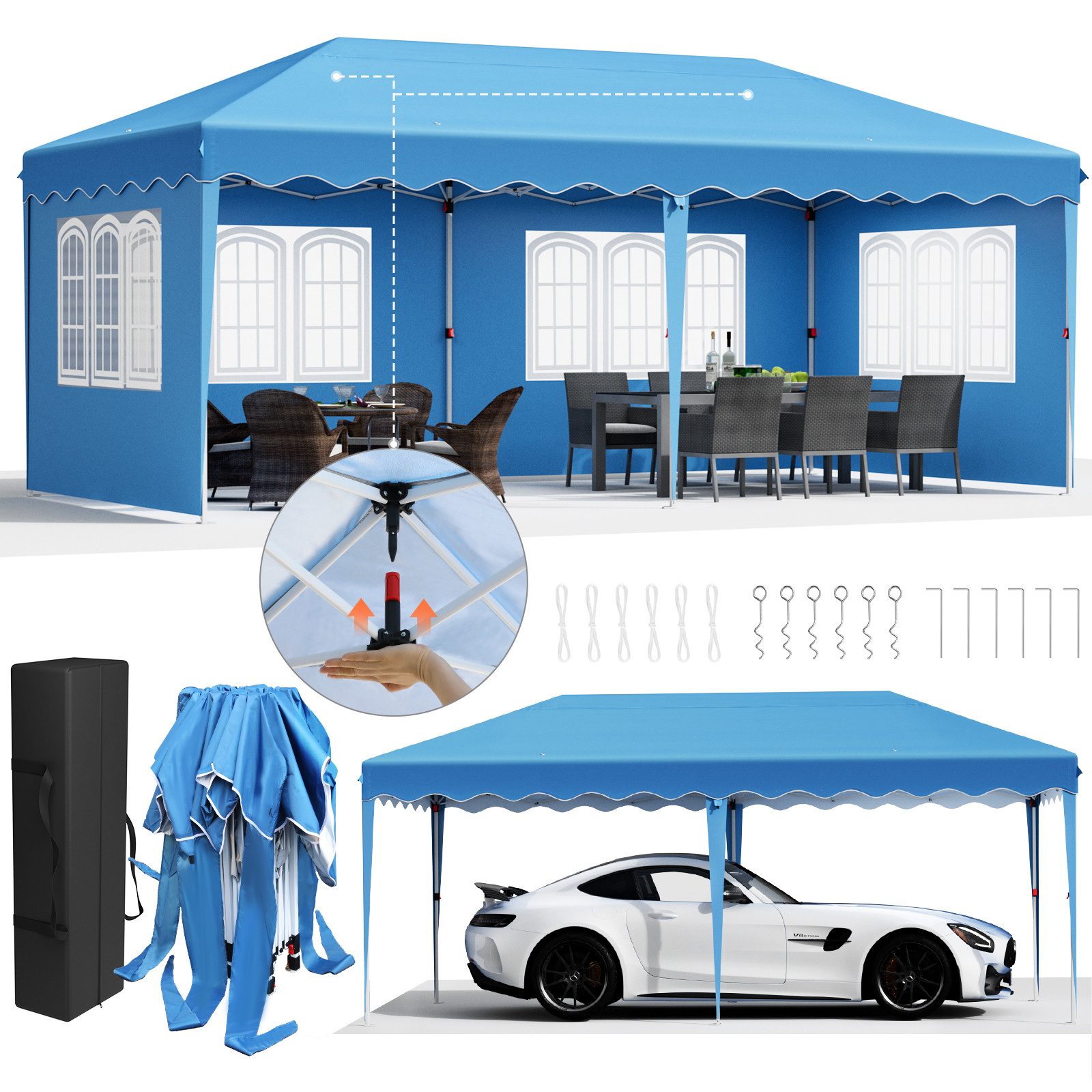 TLGREEN Faltpavillon 3x6 Pop up Pavillon günstig online kaufen