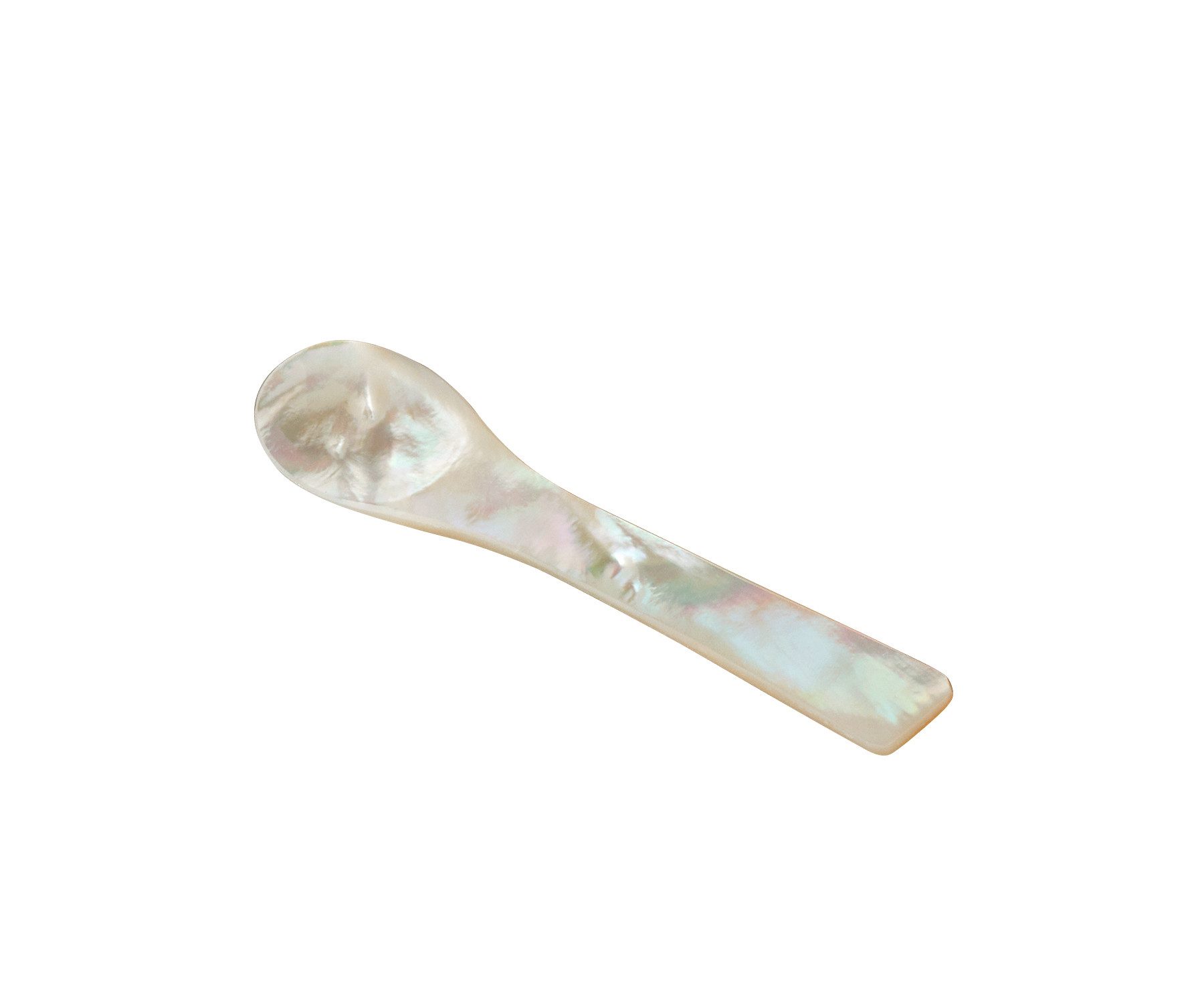 EDZARD Servierlöffel Perlmuttlöffel, ideal für Salz- und Zuckerdosen, Meer- Perlmutt, Handarbeit, L 6 cm