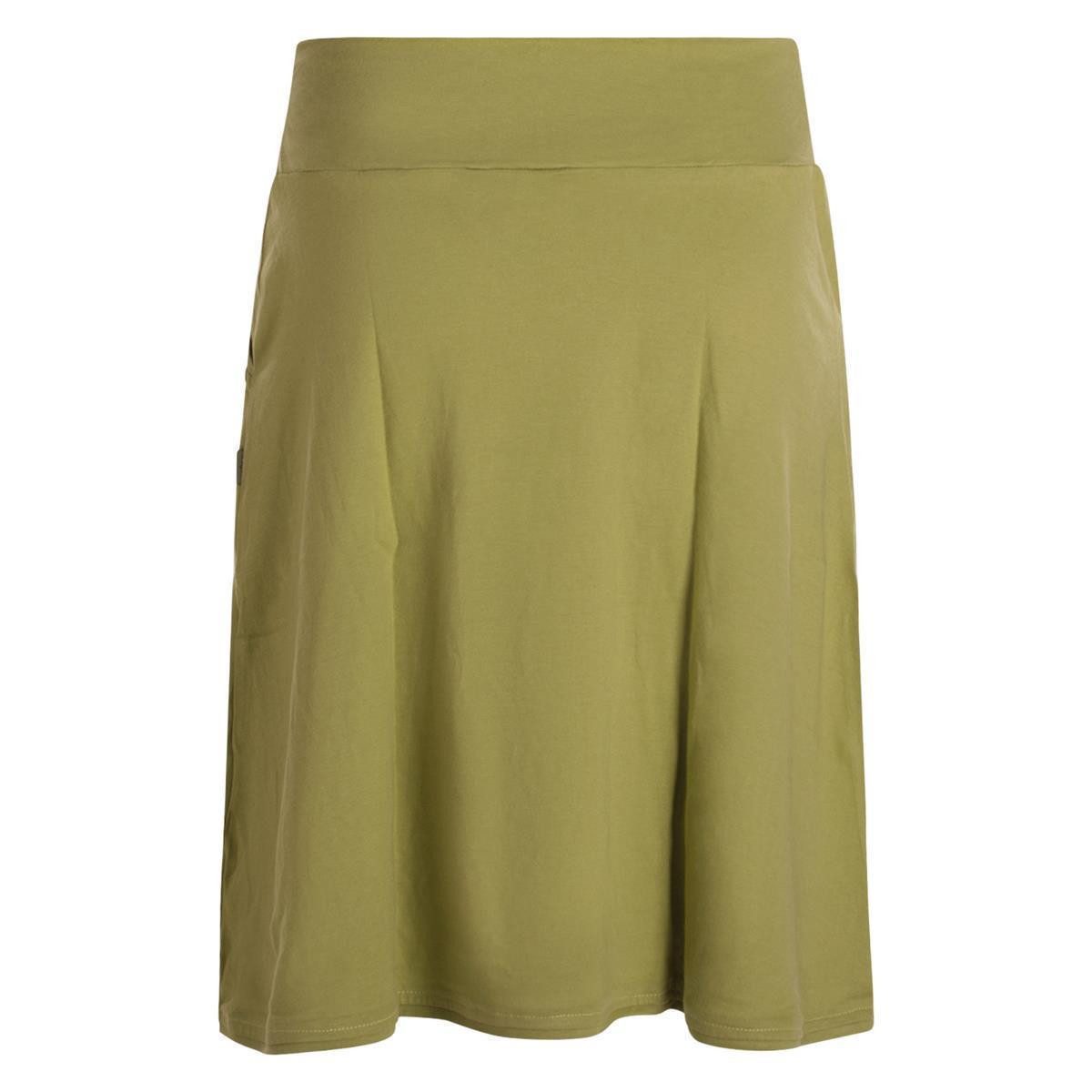 Vishes Jerseyrock Rock Damen Knielang Bio Baumwolle Breiter Bund Jersey Röc günstig online kaufen