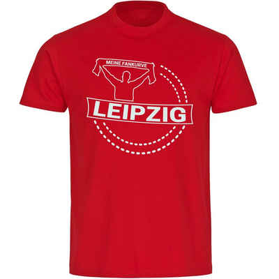 multifanshop T-Shirt Herren Leipzig - Meine Fankurve - Männer