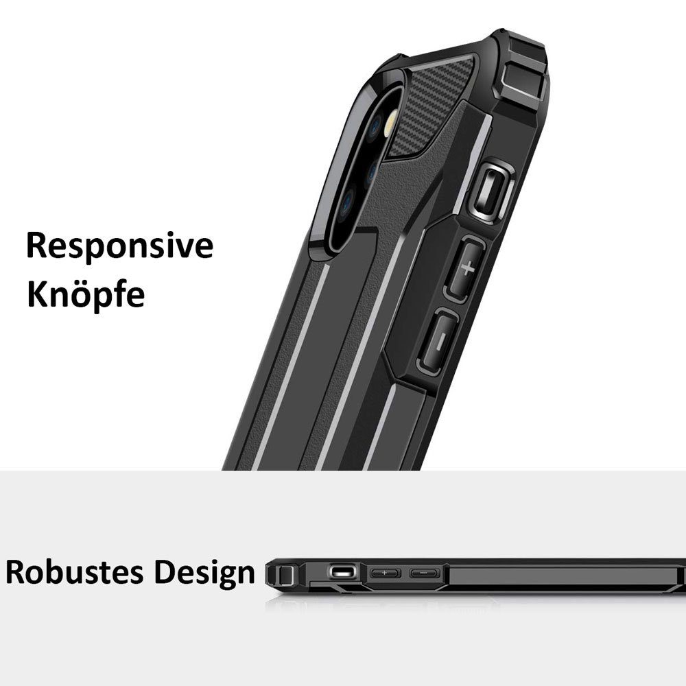 FITSU Handyhülle Outdoor Case für Apple iPhone Hülle Robuste Schutzhülle Cover Bumper, Hülle für iPhone 15, 14, 13, SE 2022, 12, SE 2020, 11 Pro, 11, 8, 7