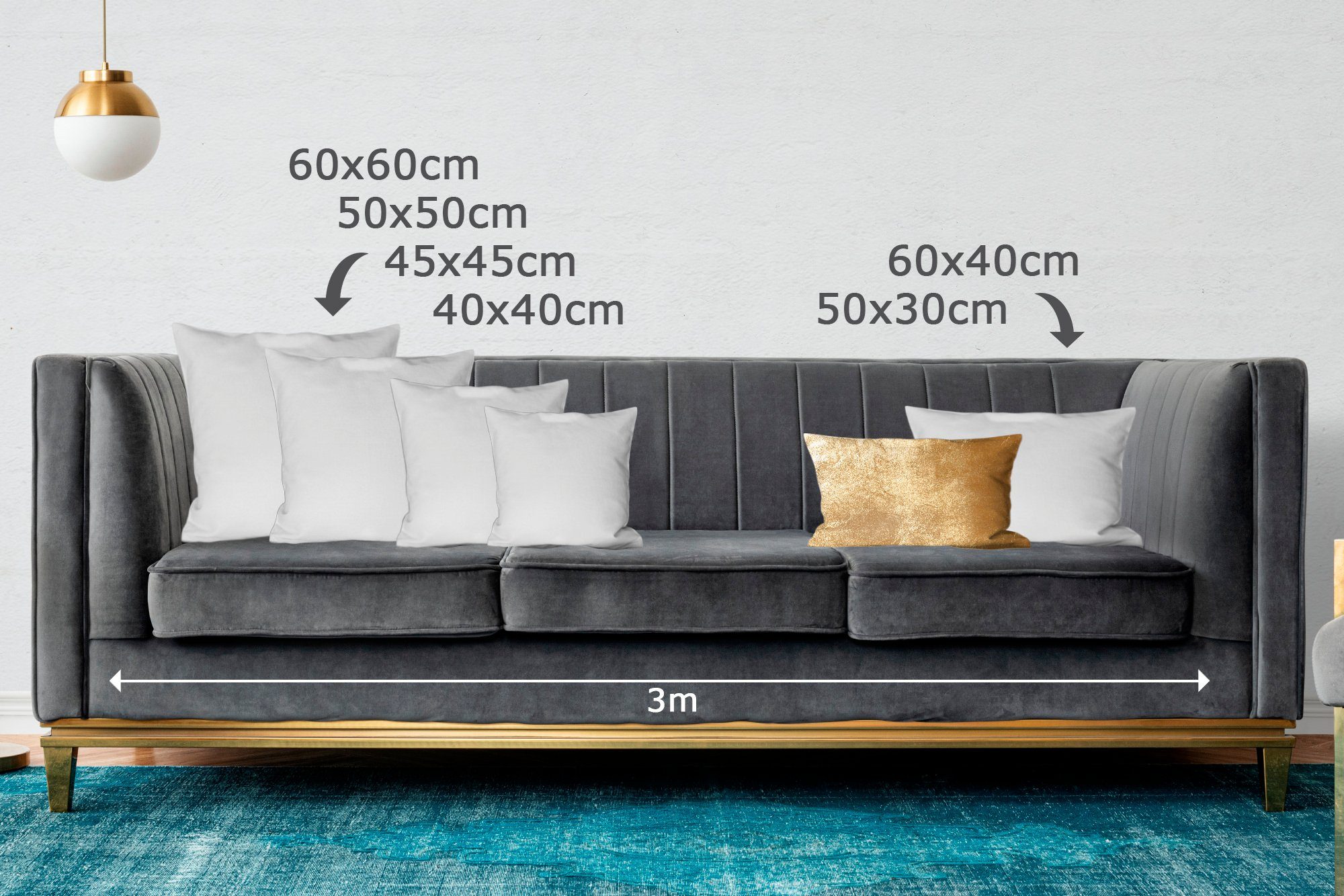 MuchoWow Dekokissen Licht fällt auf eine goldene Wand, Dekoration, Zierkiss günstig online kaufen