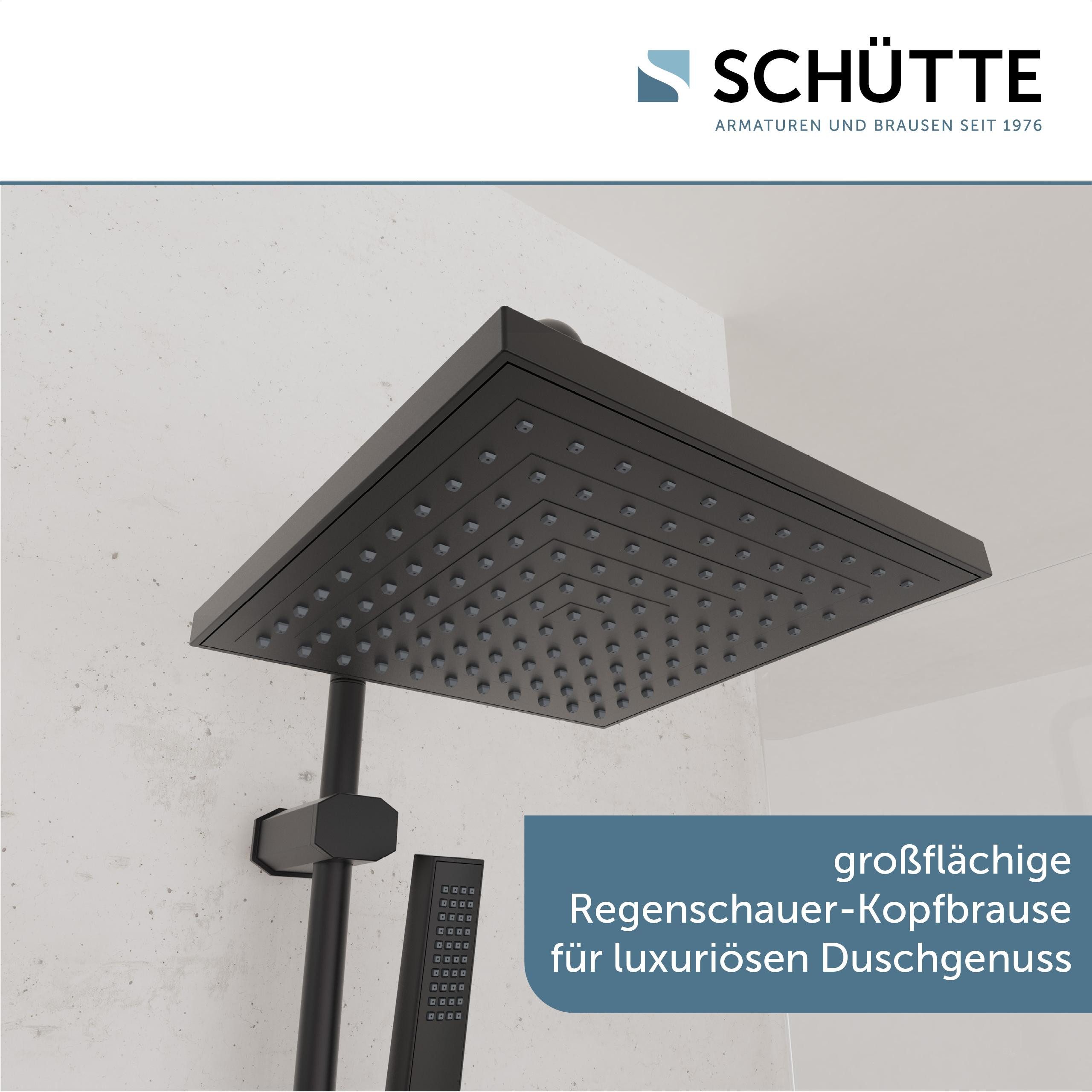 Schütte Brausegarnitur TOKYO, Höhe 99 cm, 2 Strahlart(en), Set, 10 tlg., inkl. Wasserspardichtung, Antikalk, höhenverstellb., Edelstahl-Stange