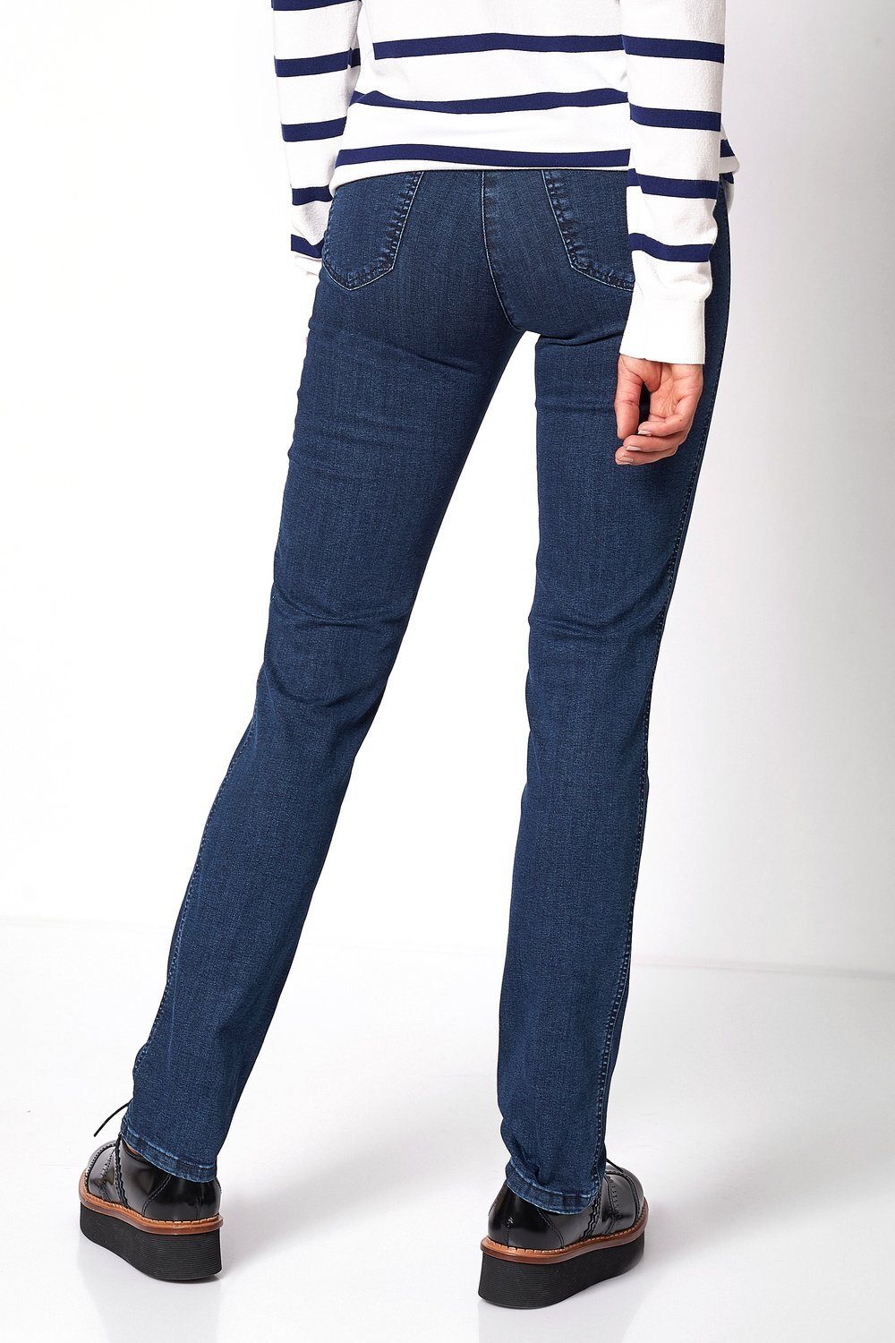 dunkelblau 5-Pocket-Jeans 582 TONI - be hoher mit Leibhöhe loved