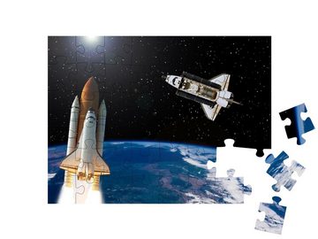 puzzleYOU Puzzle Raketen- und Shuttleflüge im Weltraum, NASA-Bild, 48 Puzzleteile, puzzleYOU-Kollektionen