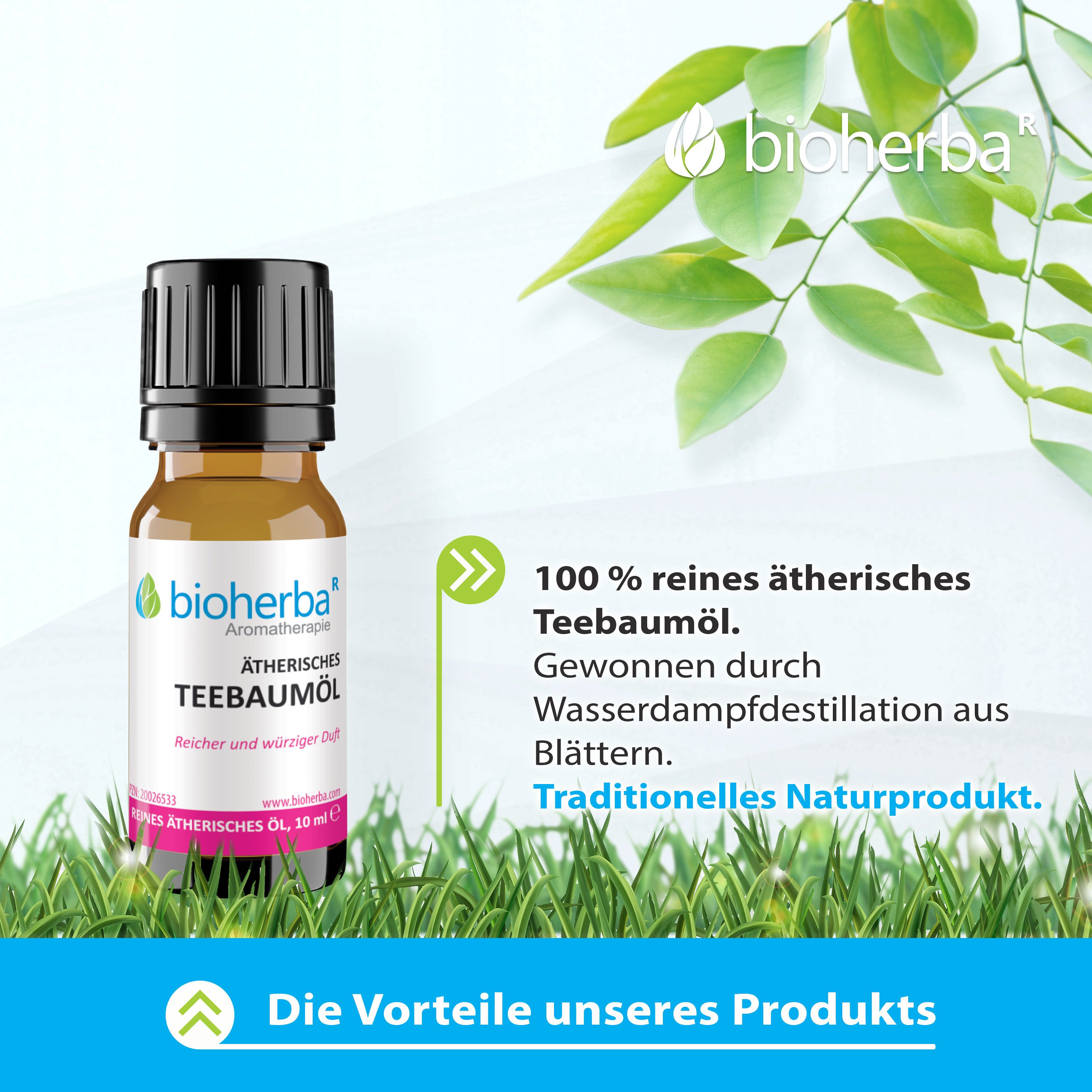BIOHERBA R Pflege-Set Bioherba Ätherisches reines Teebaumöl 10 ml
