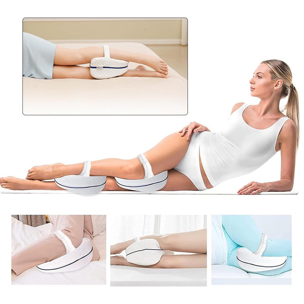 AKKEE Kniekissen Orthopädisches Balancekissen ergonomisches Seitenschläferkissen, Schlafkissen für optimale Unterstützung