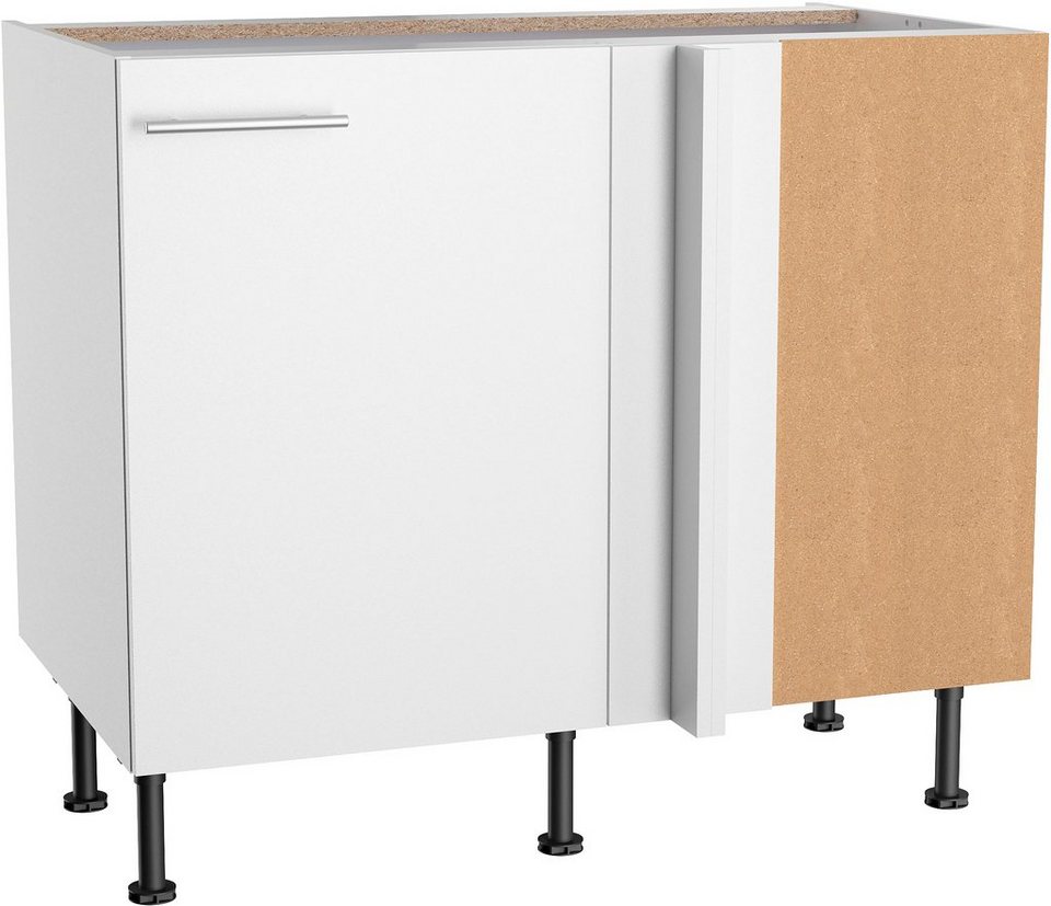 OPTIFIT Eckunterschrank Klara Breite 100 x 65 cm, Beliebig um weitere  Schränke erweiterbar, z. B. auch über Eck