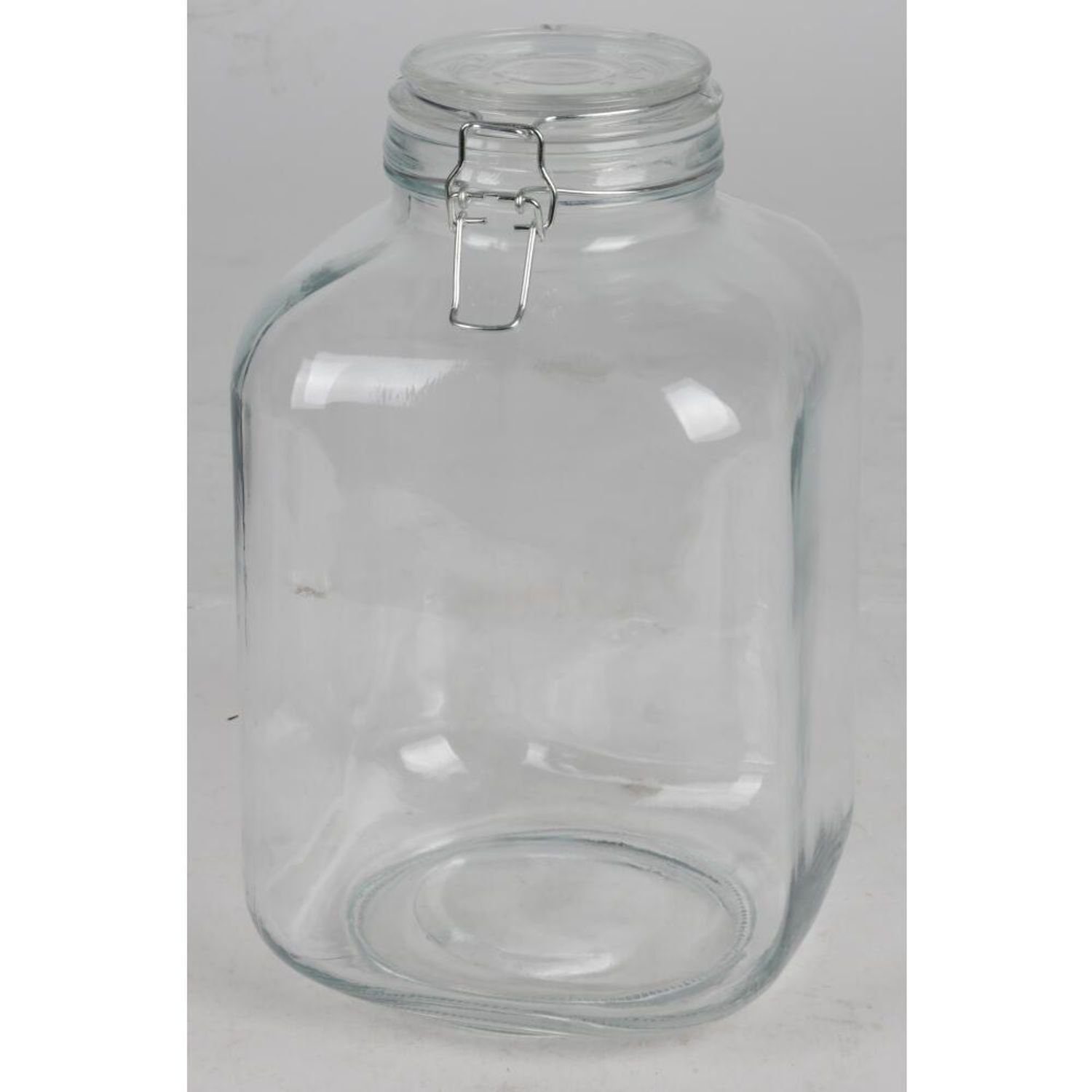 Drahtbügelglas 4,8L BURI XXL 6x Glas Gefäß, Kochen Vorratsdose Verschluss Einmachen Einwecken
