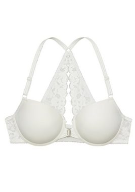 LASCANA Schalen-BH Premium Dessous mit wunderschönem Spitzenrücken und Vorderverschluss, Dessous