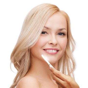 Velform® Gesichtshaarrasierer Dermaplaning System, Aufsätze: 1, Gesichtspeeling- und Gesichtshaarepilierer, Peeling und Haarentfernung für das Gesicht mit LED-Licht