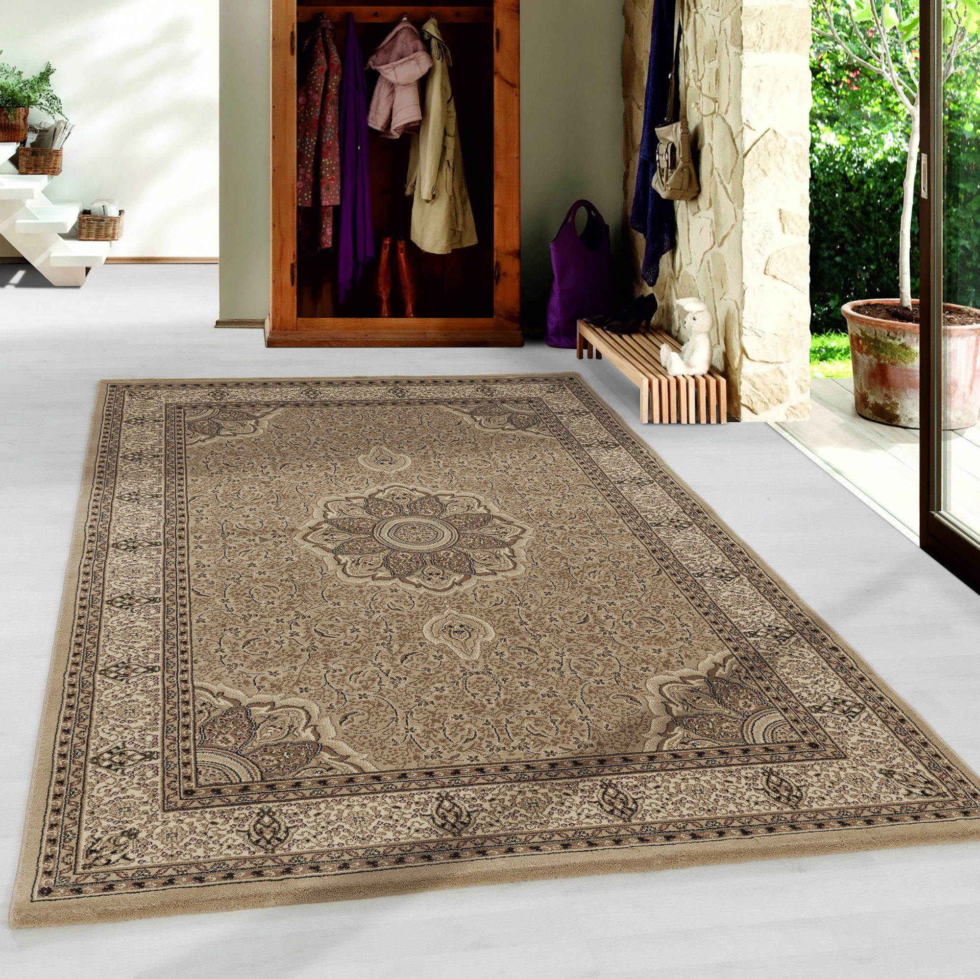 Stilvoll Günstig Orientteppich Teppich für den Flur oder Küche Orientalisches Design, Läufer, Höhe: 9 mm