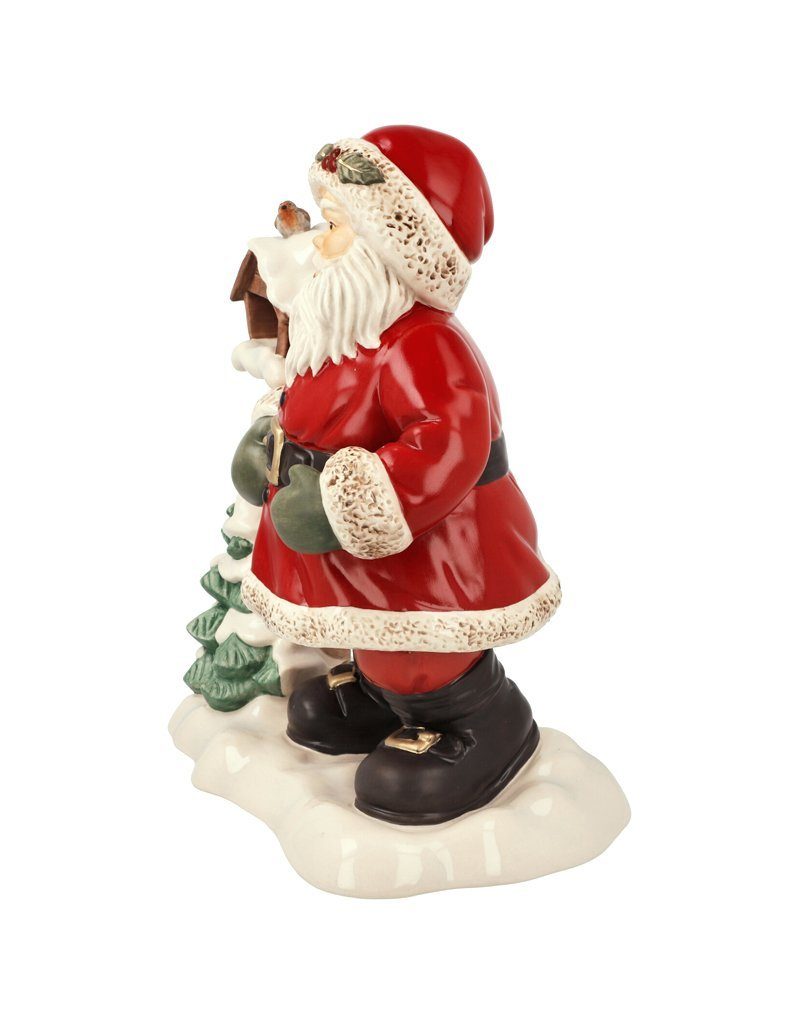 Weihnachtsmann Weihnachtsfigur Goebel Zertifikat mit "Ein Liedchen limitiert Vogelhaus für mit Santa",