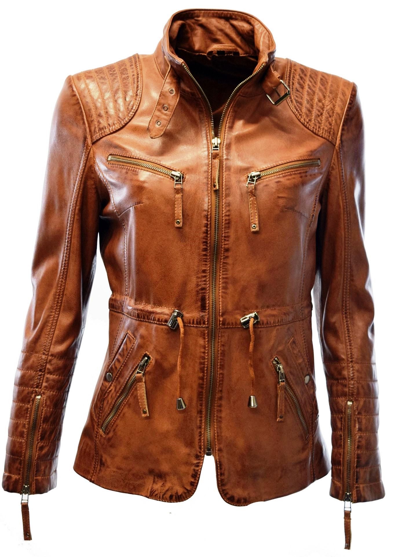 Zimmert Leather Lederjacke Klara weiches Lammnappa, günstig online kaufen