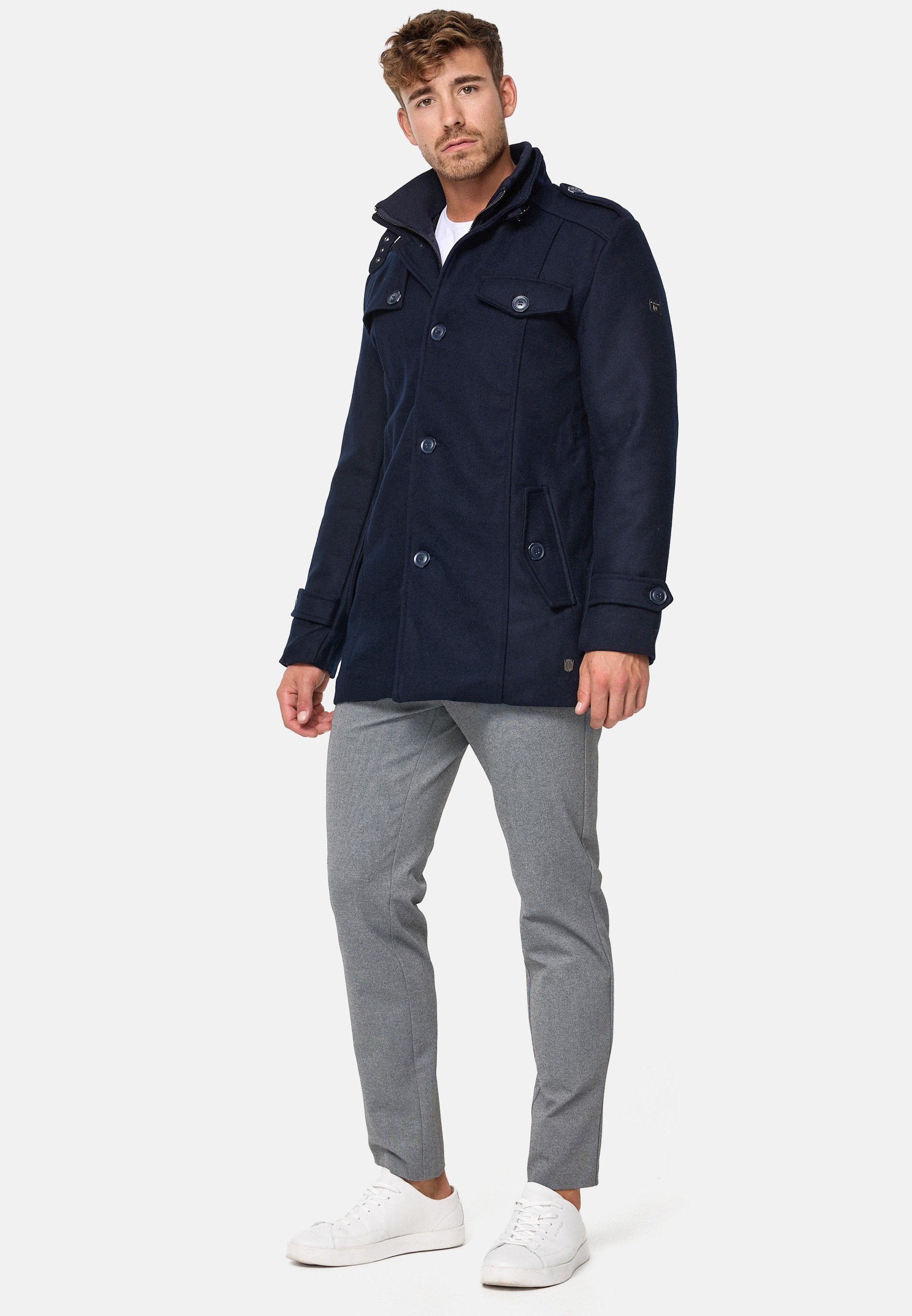Indicode Kurzmantel Herren Brandon Mantel Winter Herrenmantel