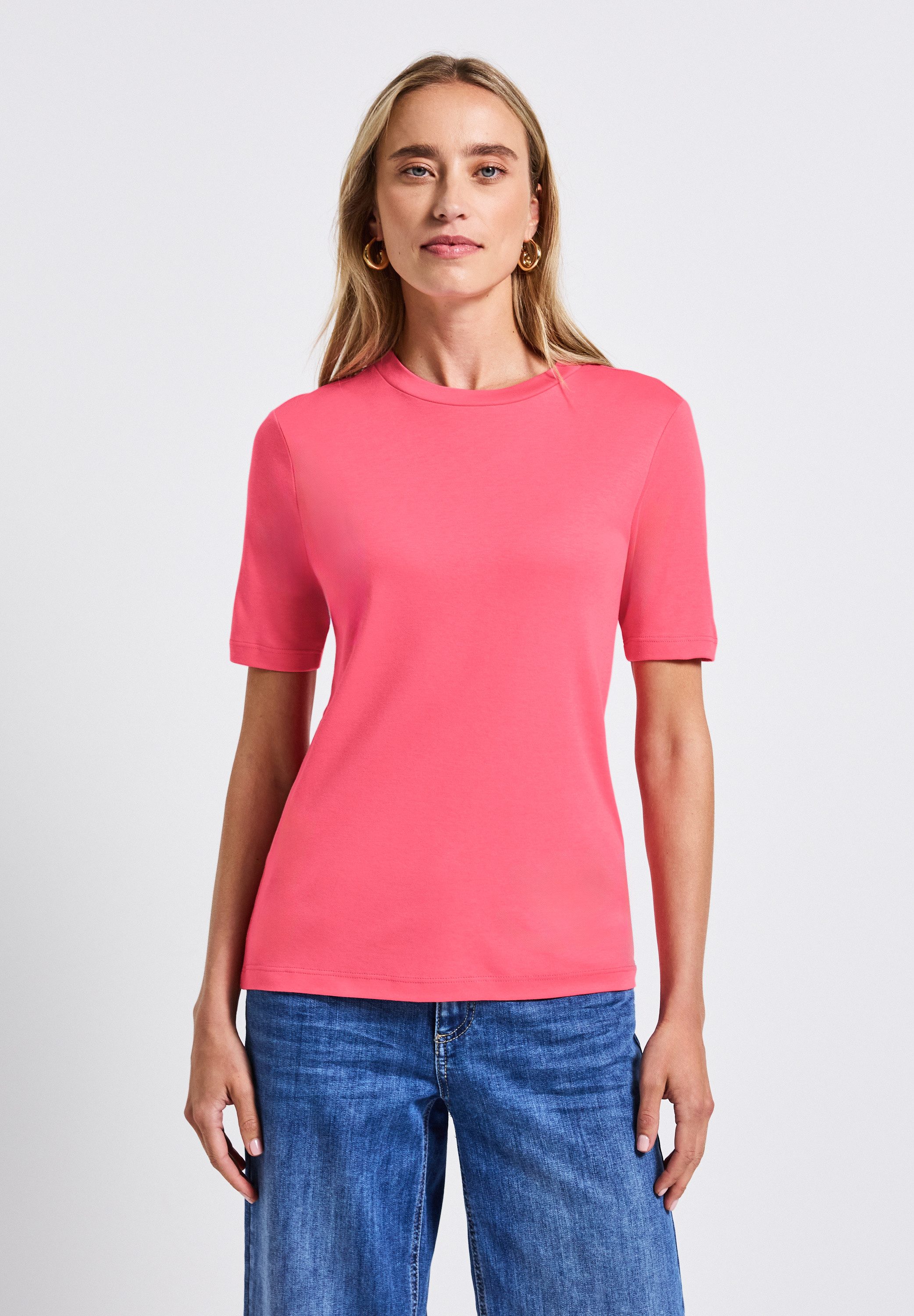 STREET ONE T-Shirt im soften Baumwoll-Mix