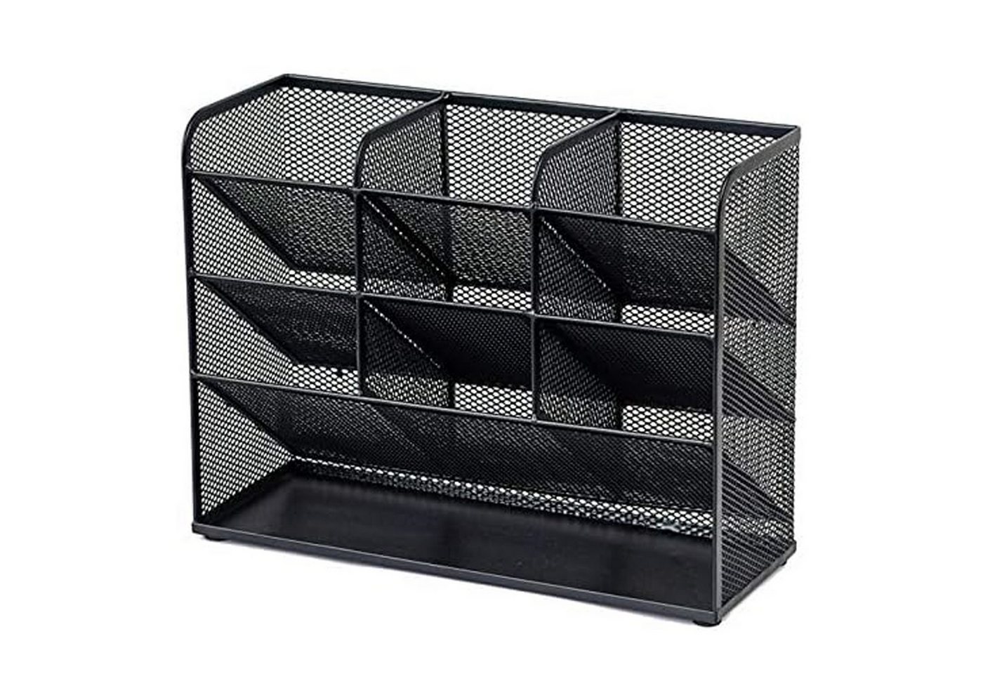 Thumbnail - MODFU Organizer Schreibtisch Organizer Stifthalter Schreibtischorganizer Mesh Metall (Netz Desk-Organizer mit 9 Fächern ...