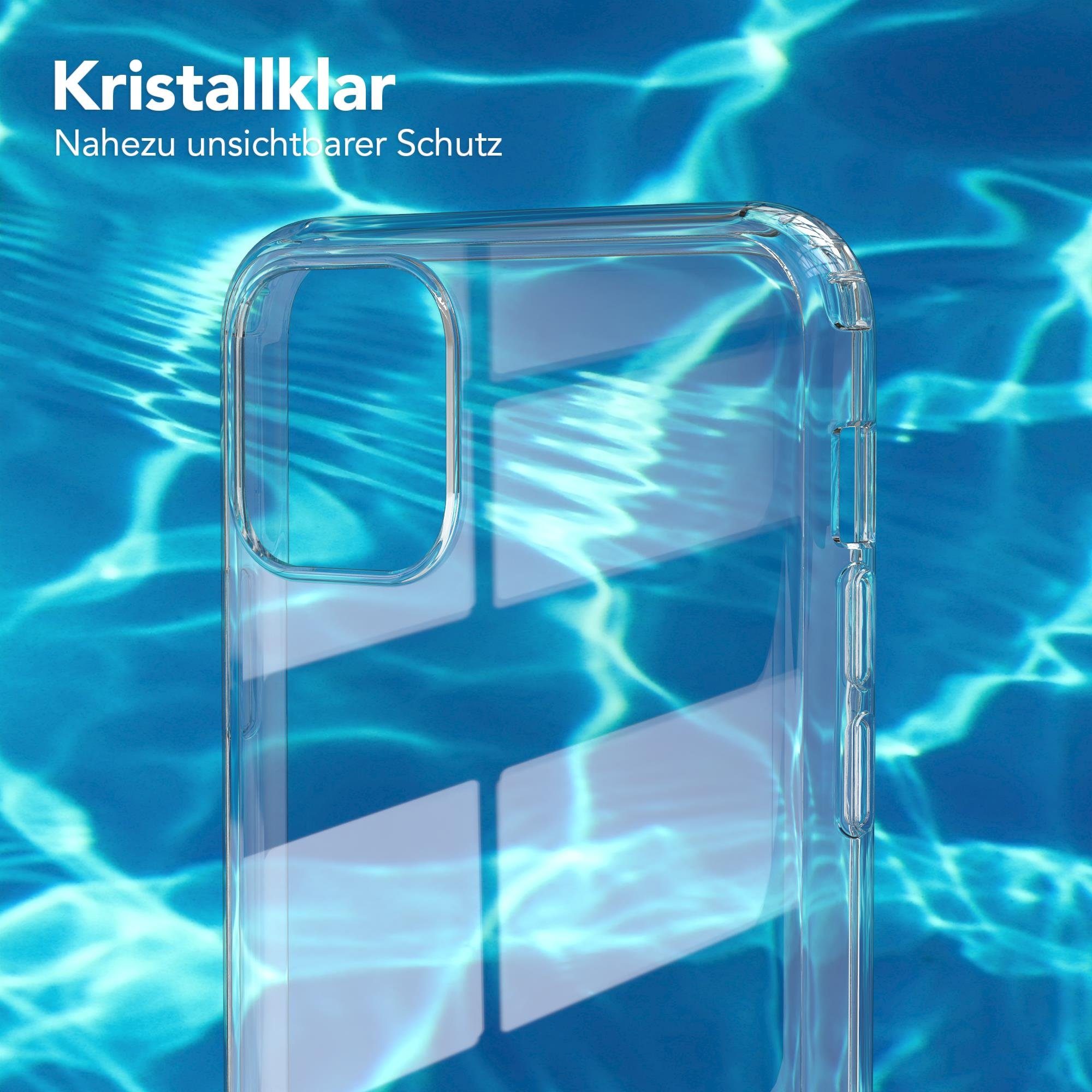 EAZY CASE Handyhülle Crystal Clear Case für Apple iPhone 11 Pro Max 6,5 Zoll, Schutzhülle Kameraschutz Silikonhülle Transparent Handyhülle Slimcover