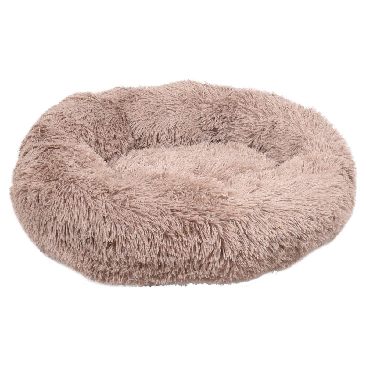 Flamingo Tierbett Hundebett Krems rund hellbraun günstig online kaufen