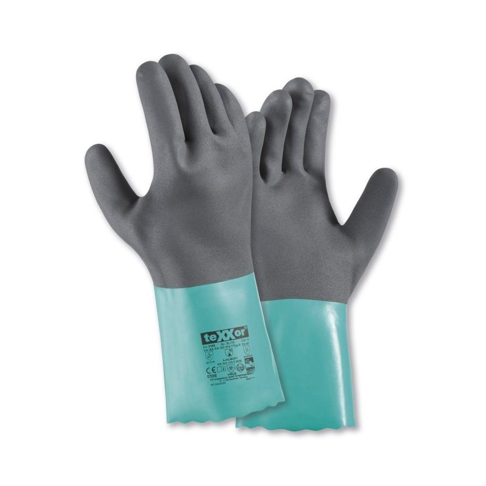 teXXor Chemtouch Chemikalienschutz Handschuh Nitril Sicherheitsschuh