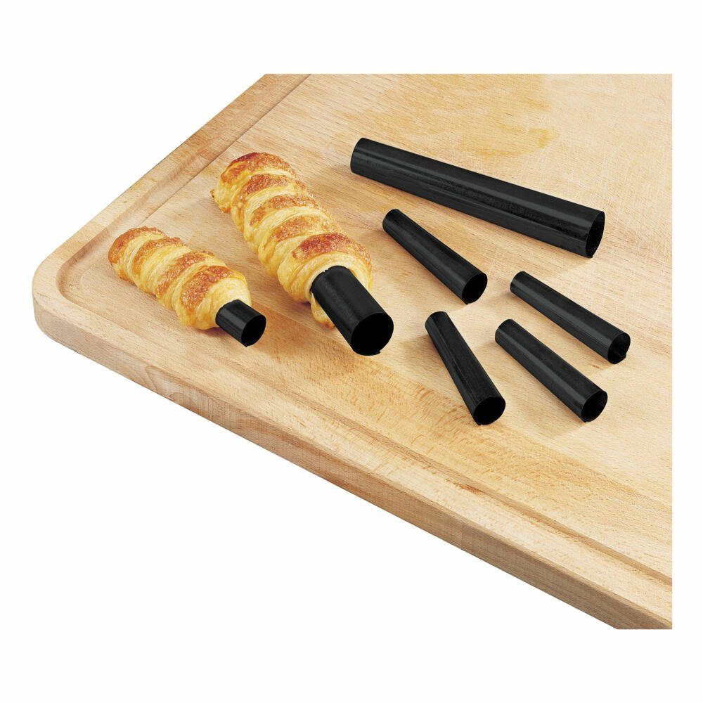 Zenker Backform Patisserie Schaumrollen-Formen Klein, 6er Set