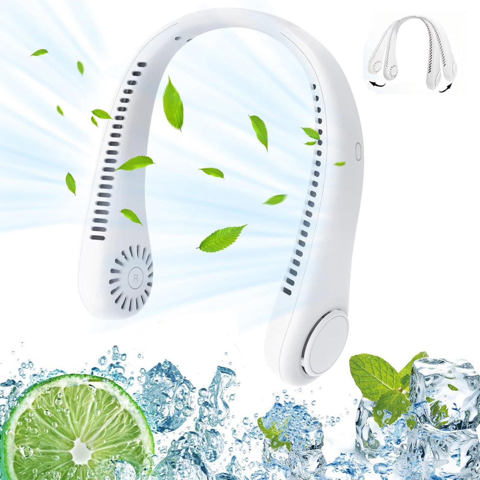 BlingBin Mini USB-Ventilator Tragbarer Nackenkühler, Leise günstig online kaufen