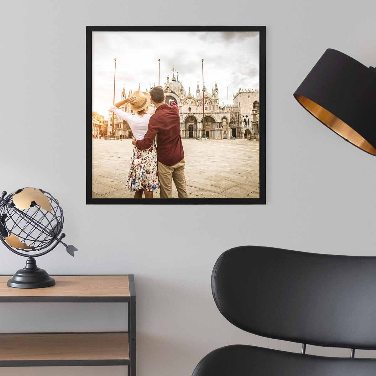 PHOTOLINI Bilderrahmen Bilderrahmen 50x50 Poster-Rahmen, zum Aufhängen, (1 günstig online kaufen