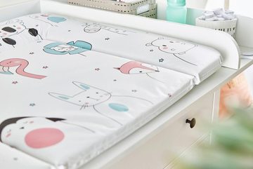 Rotho Babydesign Wickelauflage Happy Faces, Made in Europe