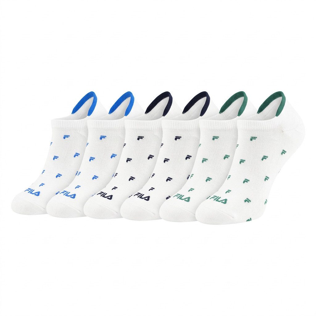 Fila Socken (6 Paar) verstärkte Ferse, Cotton-Mix