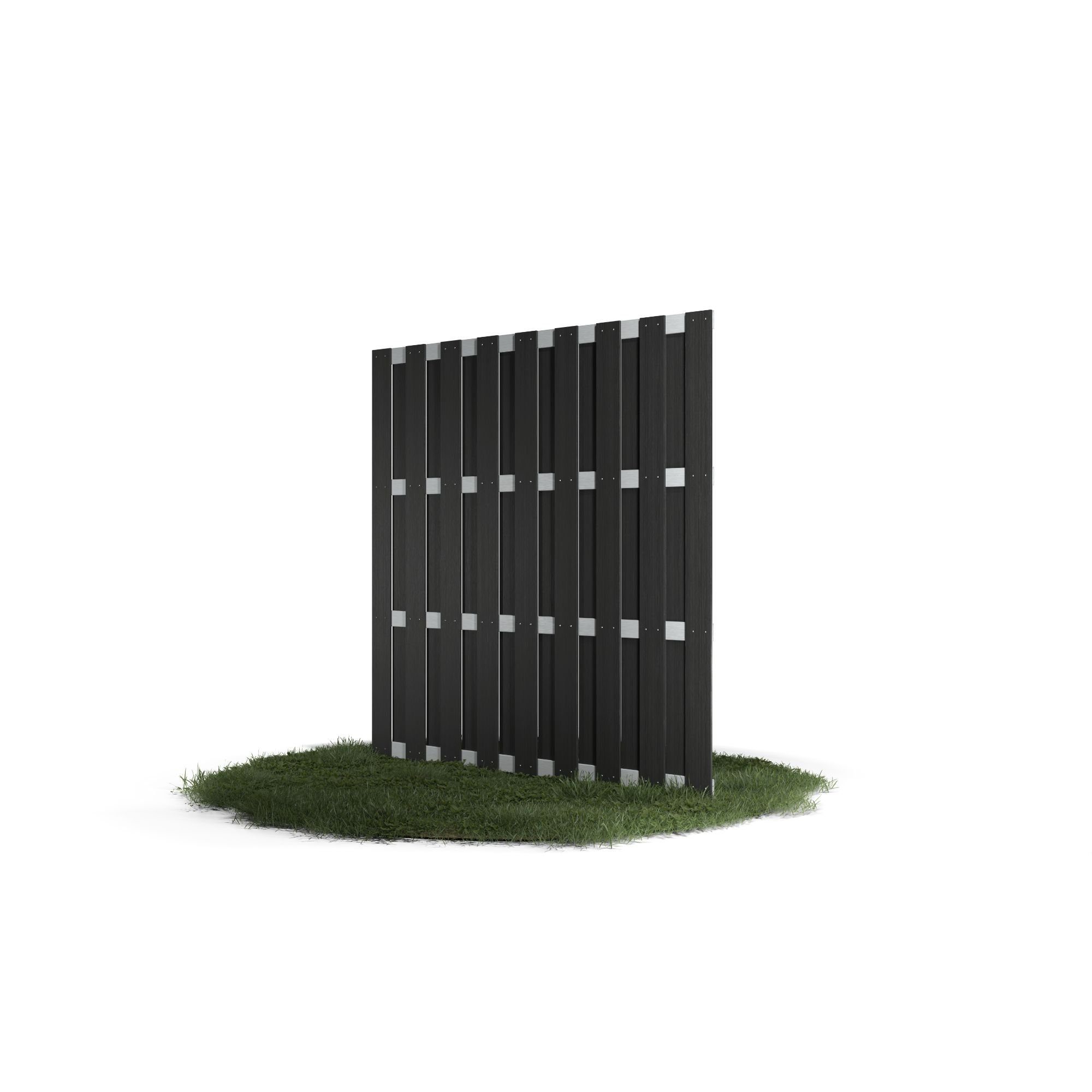 MegaHolz Sichtschutzelement Sichtschutzzaun Set BASIC, (Sparset