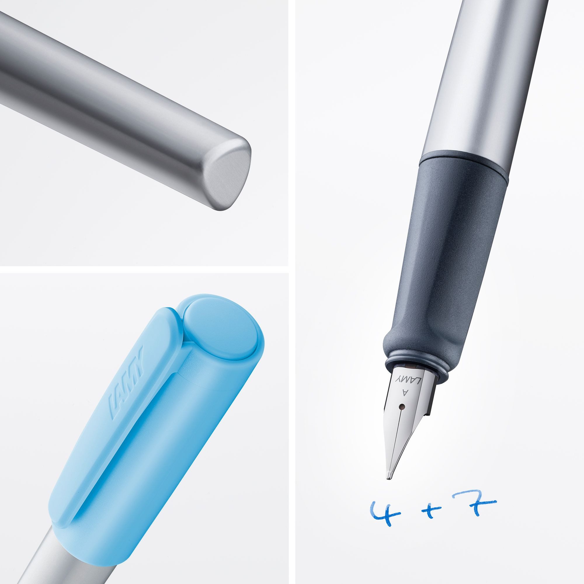 LAMY Füller LAMY nexx azure Füller Griff rutschfest Feder Strichbreite A Gehäuse d