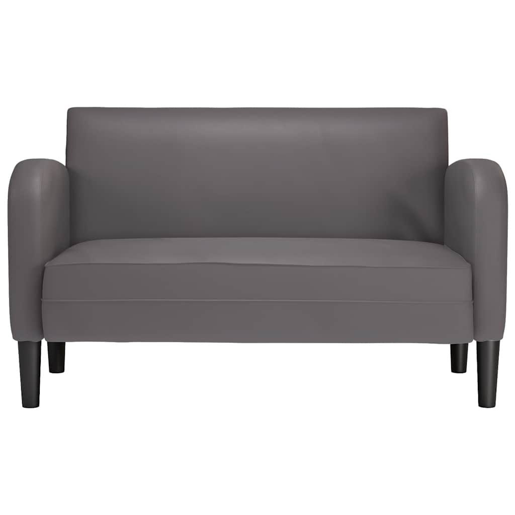 vidaXL Sofa Zweisitzer-Sofa Grau 110 cm Kunstleder günstig online kaufen