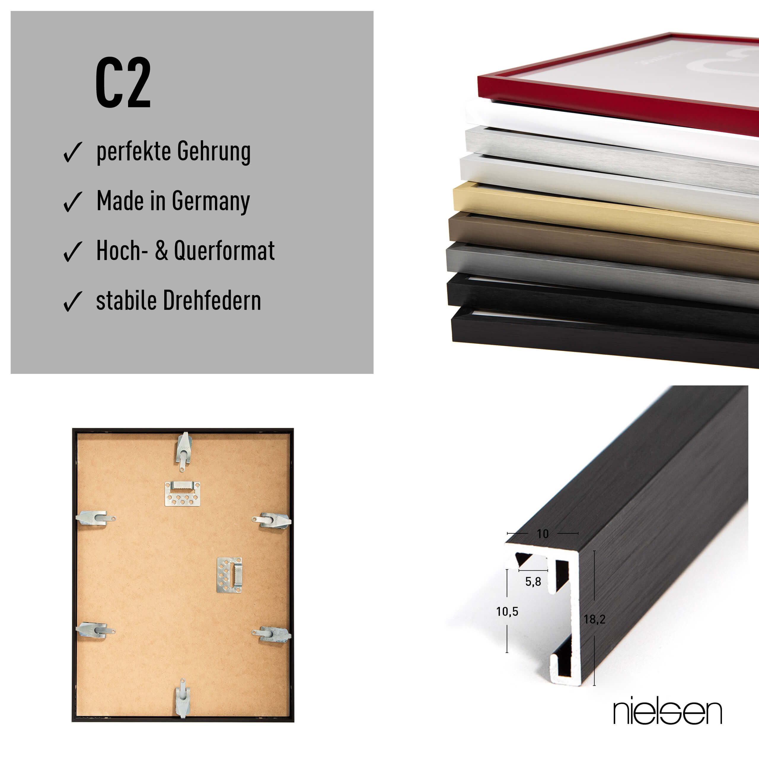 nielsen Bilderrahmen C2 mit Echtglas, (1 günstig online kaufen