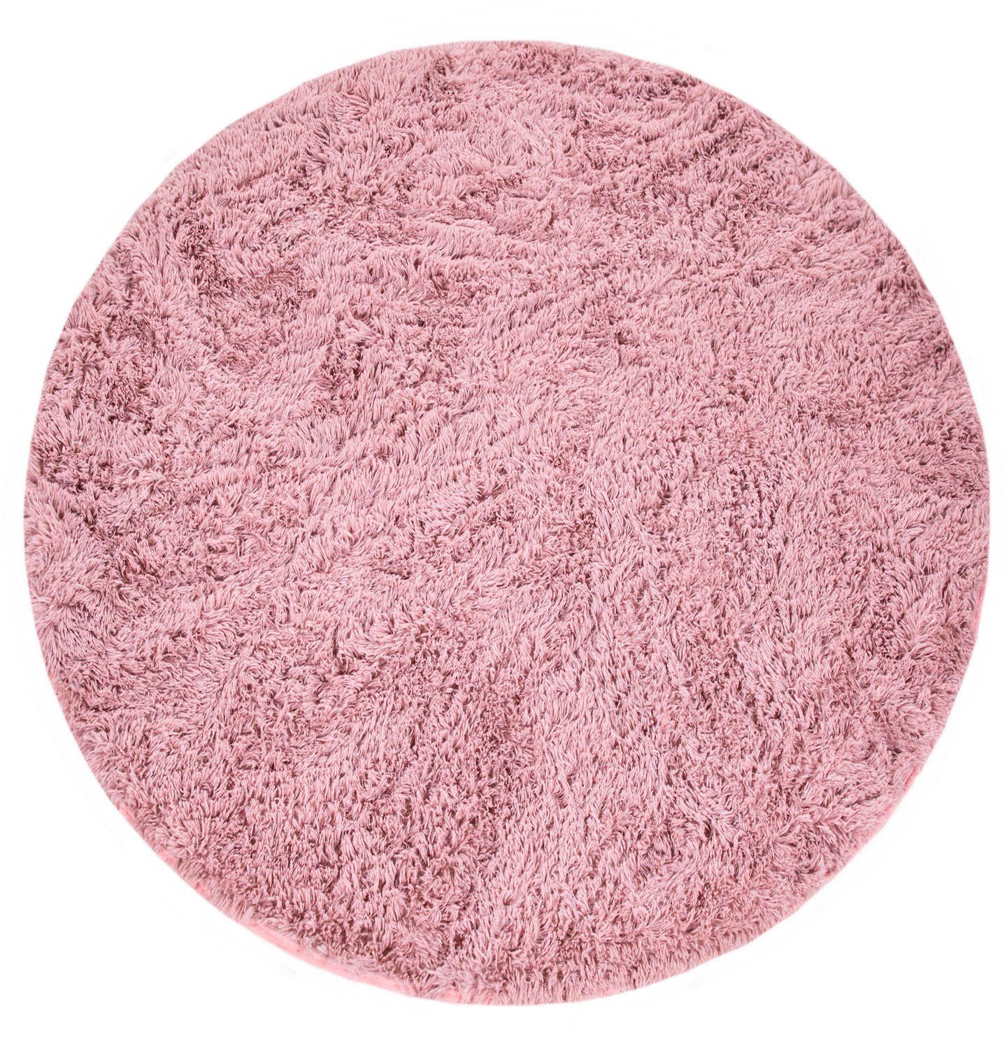 Paco Home Hochflor-Teppich Silky 591, rund, Höhe: 37 mm, Uni Farben, besonders weich und kuschelig – Bild 2 von 5