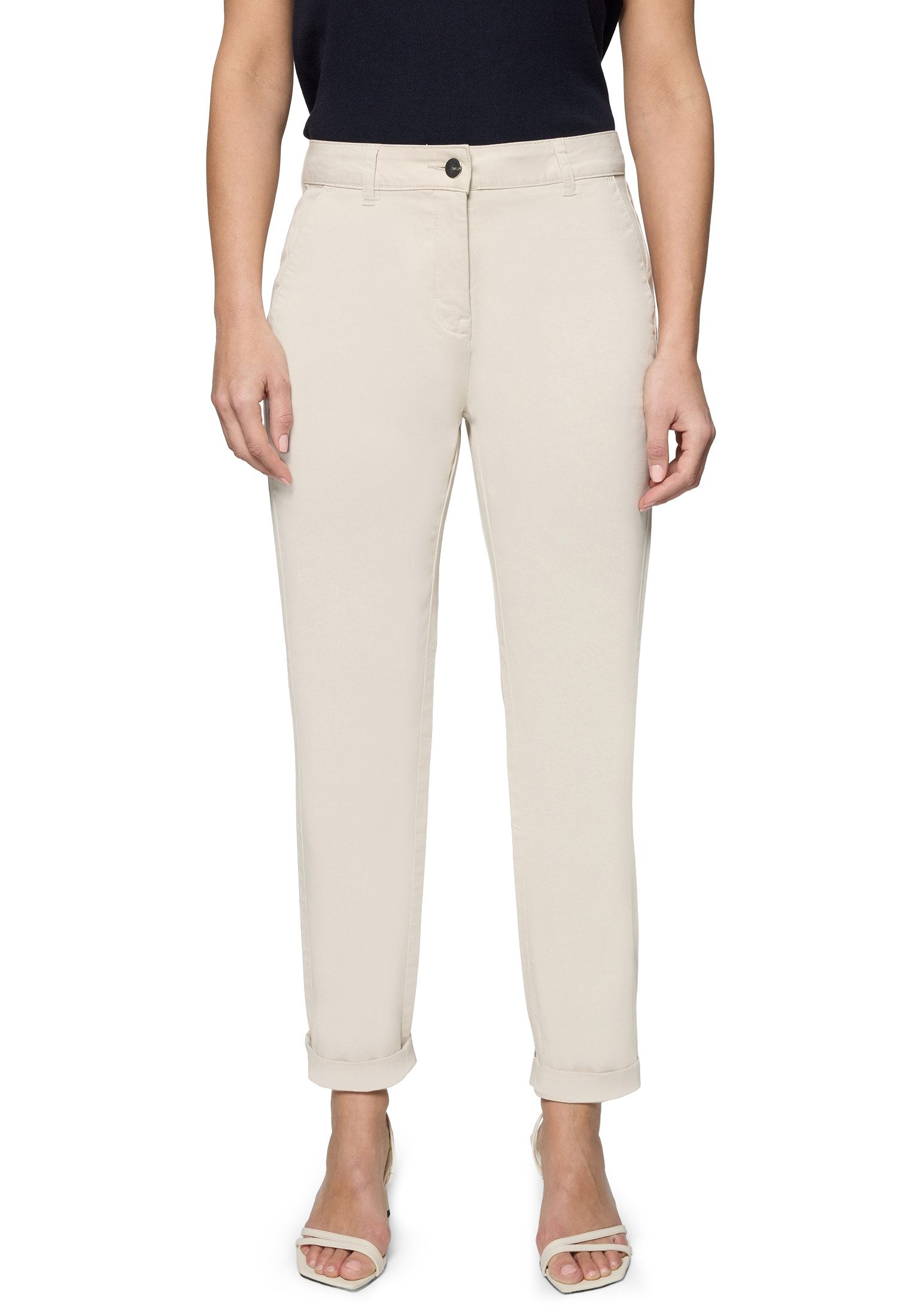 Zero Stoffhose Damen mit Stretch 28 Inch Plain/ ohne Details günstig online kaufen