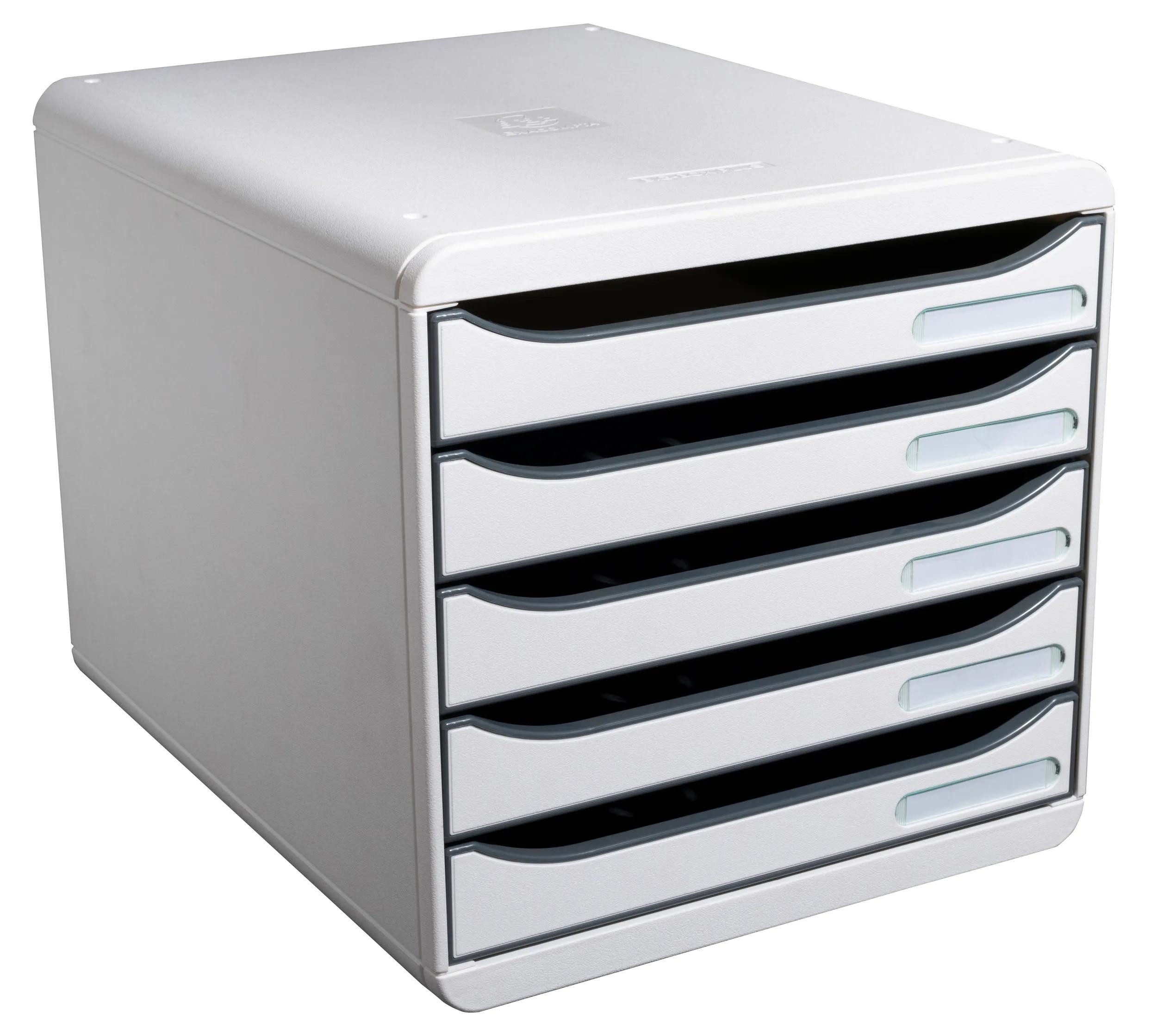 Schubladenbox Schubladenbox Big Box Plus 5 offene Schubladen Lichtgrau 309740D
