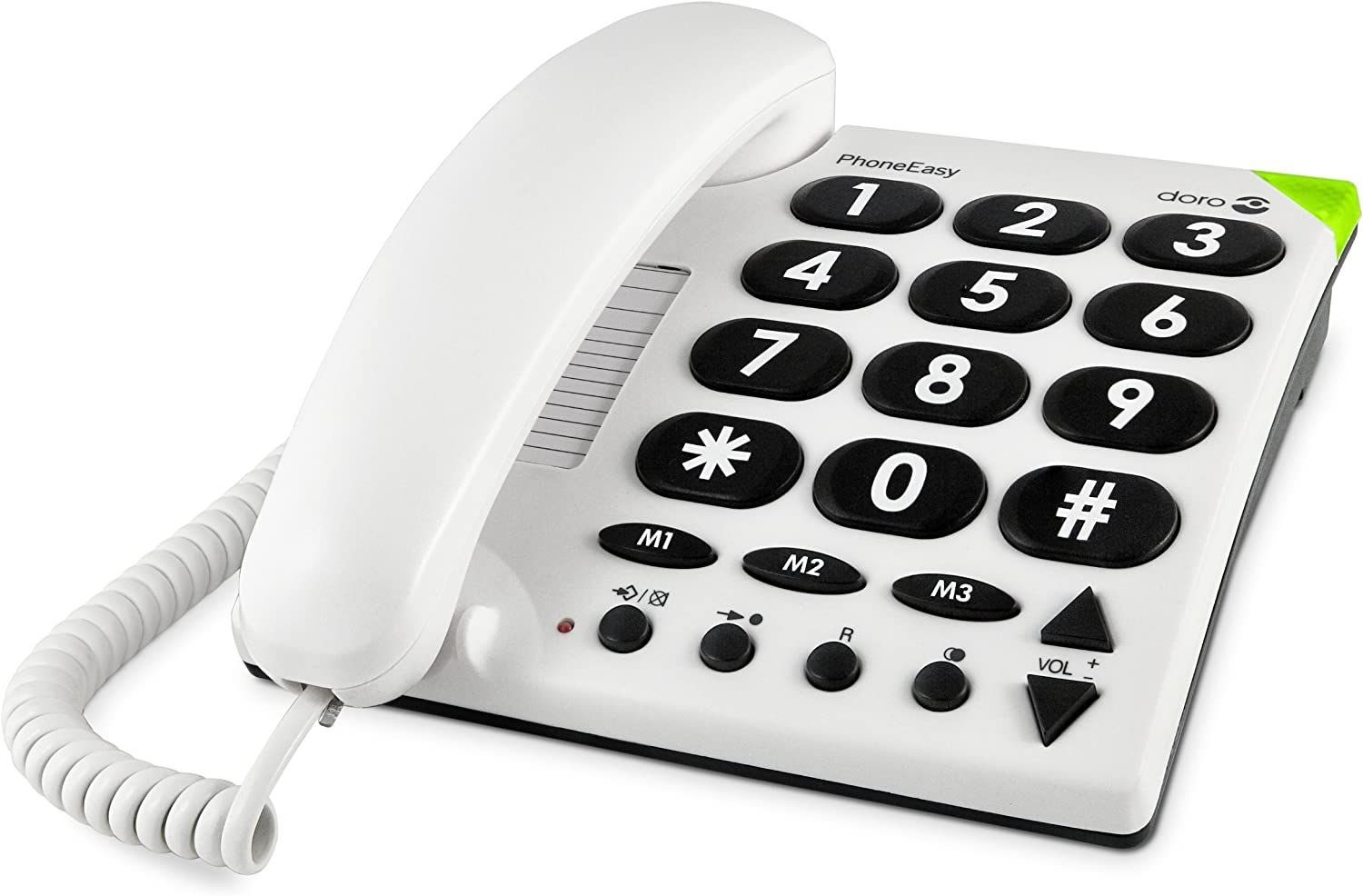 PhoneEasy Großtastentelefon 311c (Hörgerätekompatibilität) Doro