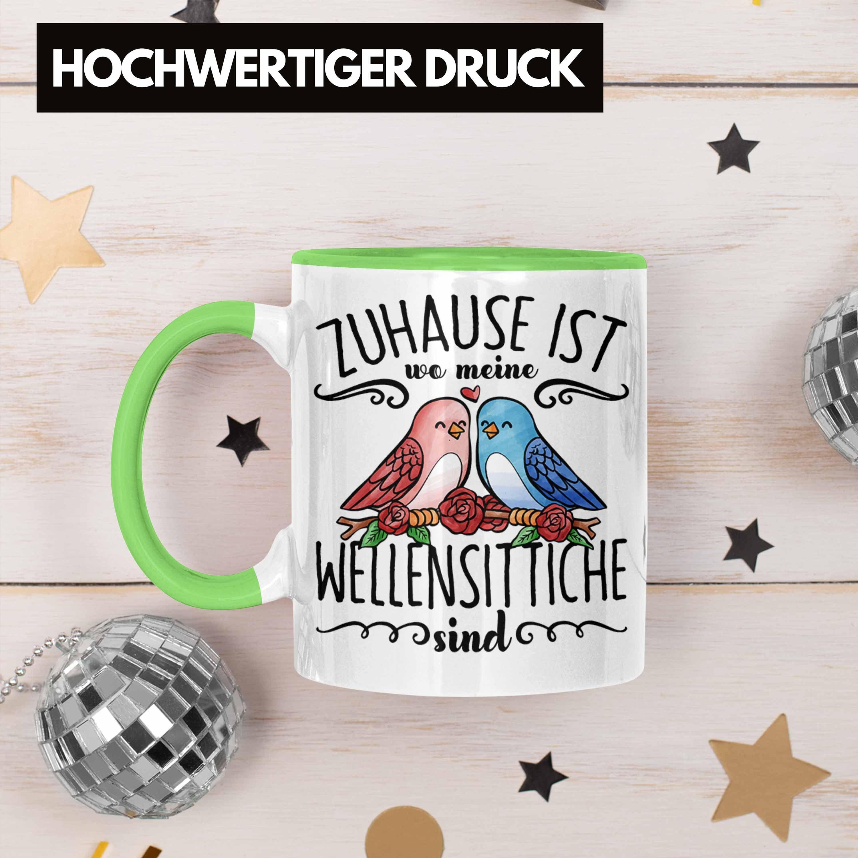 Trendation Tasse Ist Tasse Besitzer Wellensittich Grün Zuhause Wellensittic Lustige Wo Meine