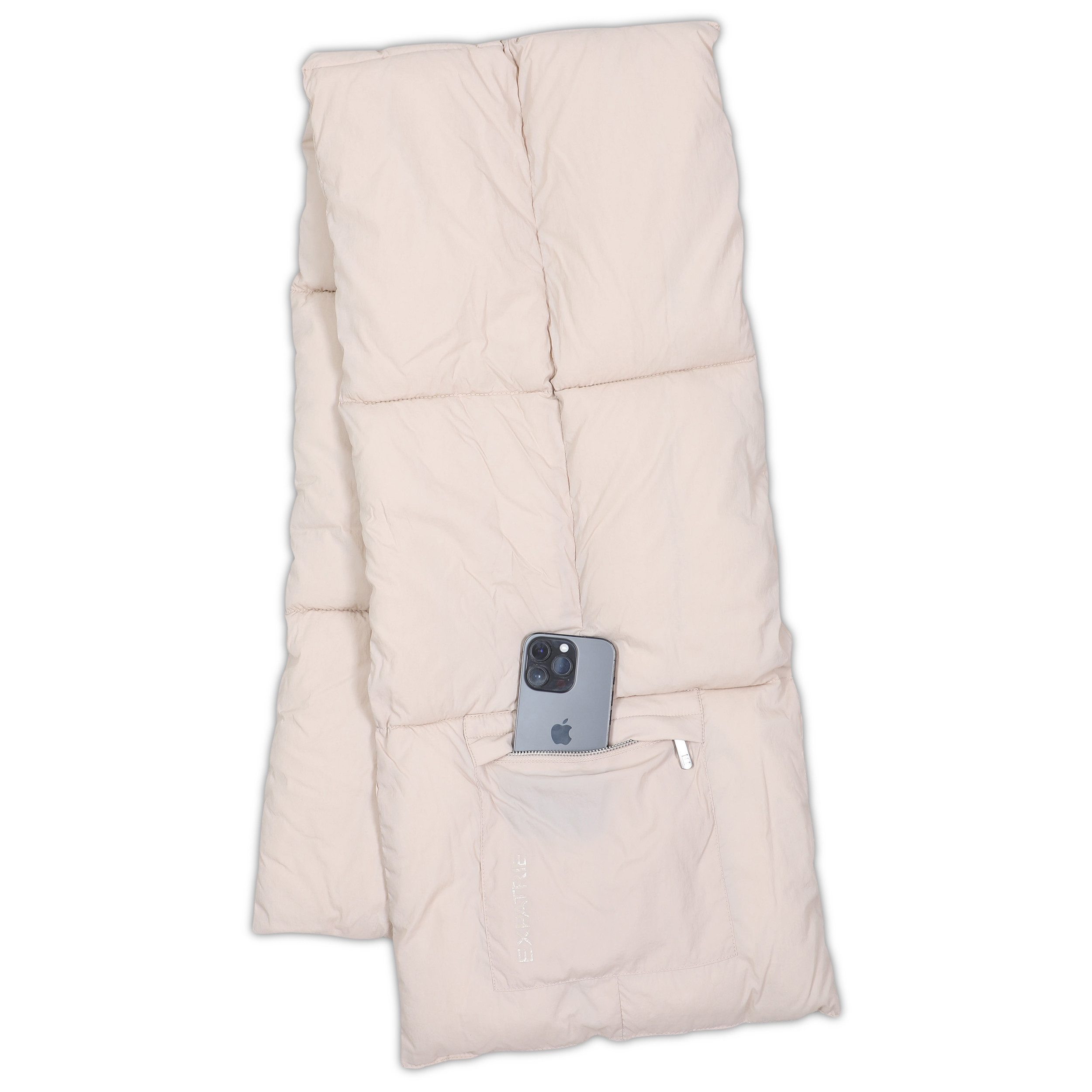 Expatrié Schal Sally oversized Winterschal im Puffy Design, (1-St), Großer Puffer Schal mit kleiner Tasche, Wasserabweisend