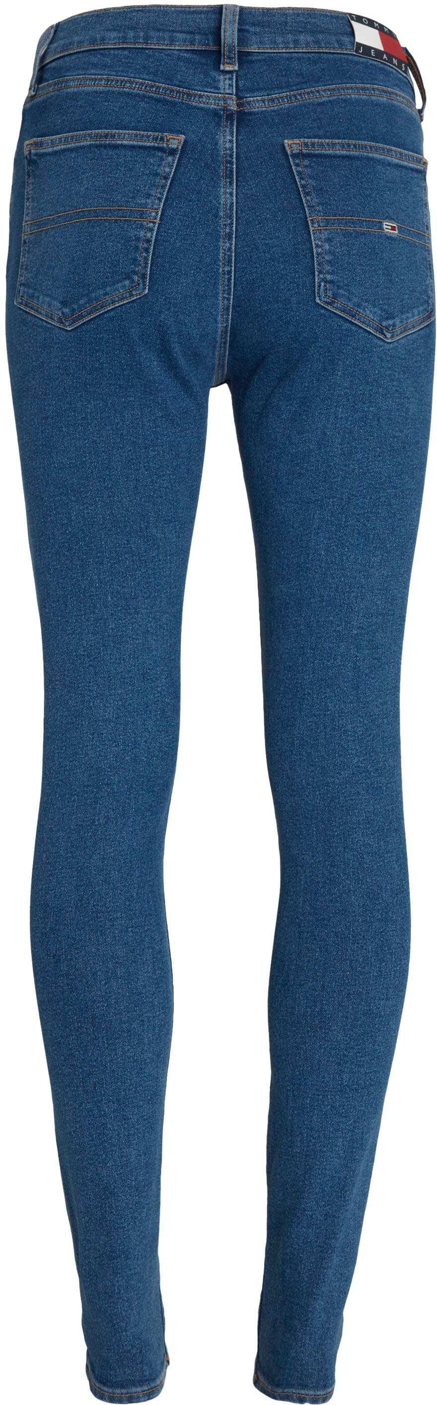Tommy Bequeme Sylvia Jeans mid mit Ledermarkenlabel Jeans blue32