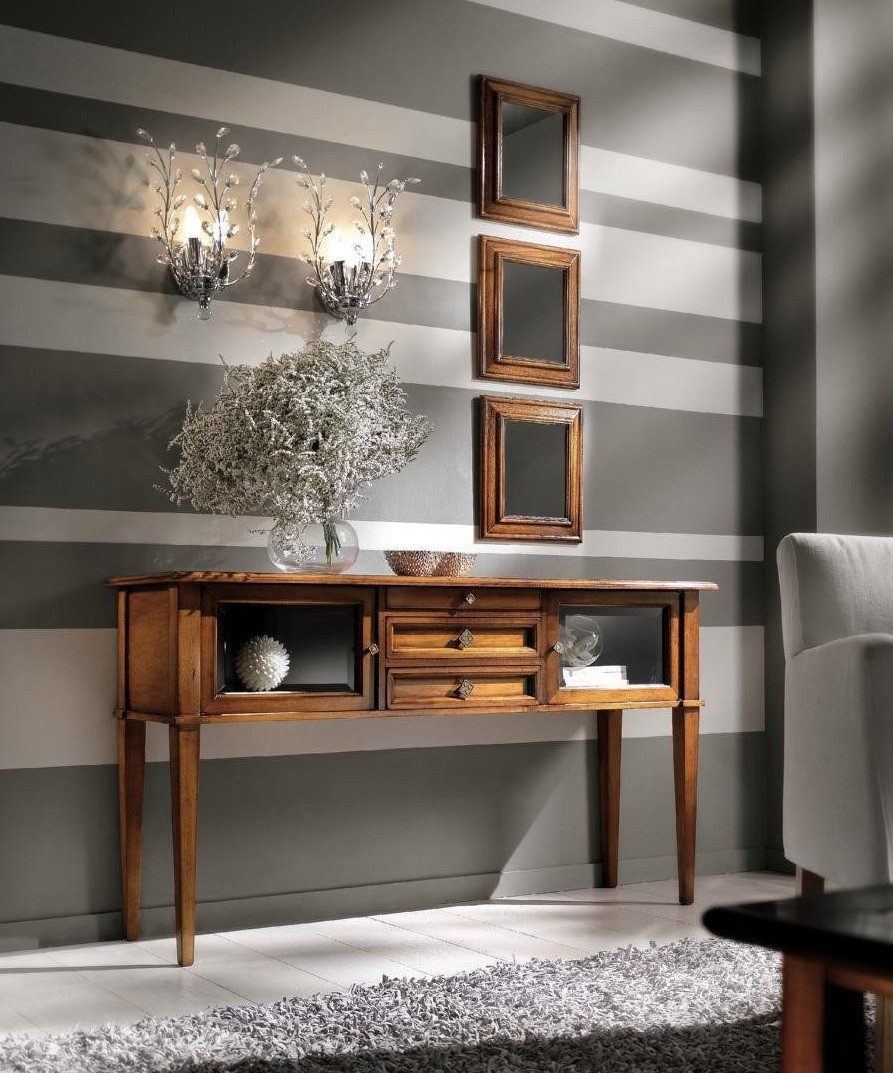 Xlmoebel Konsolentisch Eleganter Holz-Konsolentisch mit praktischem Stauraum (1-St., Konsolentisch), Hergestellt in Europa