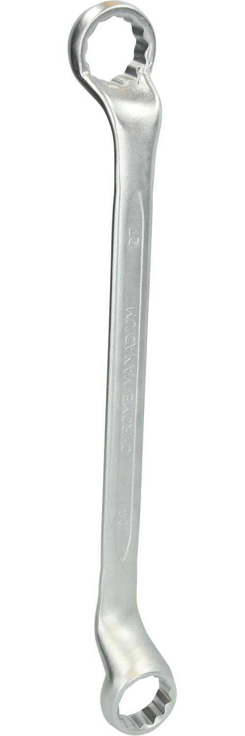 Brilliant Tools Ringschlüssel Doppel-Ringschlüssel, 24 mm x gekröpft, 27
