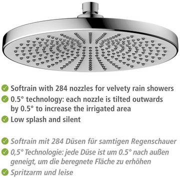 WENKO Regenduschkopf Ultimate Shower, (1-tlg), Chrom/Weiß, Ø 25 cm