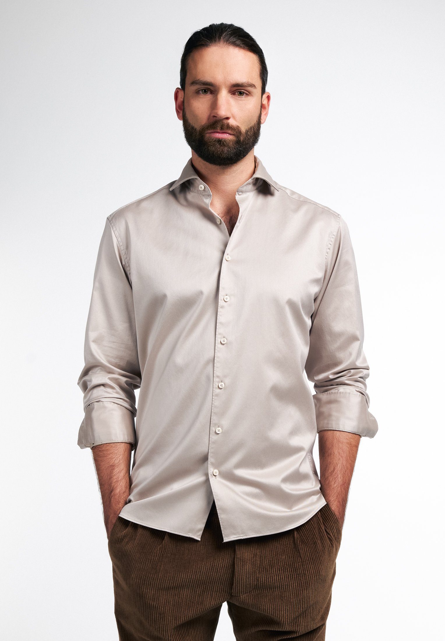 Eterna Langarmhemd "MODERN FIT", EASY IRON (bügelleicht) günstig online kaufen