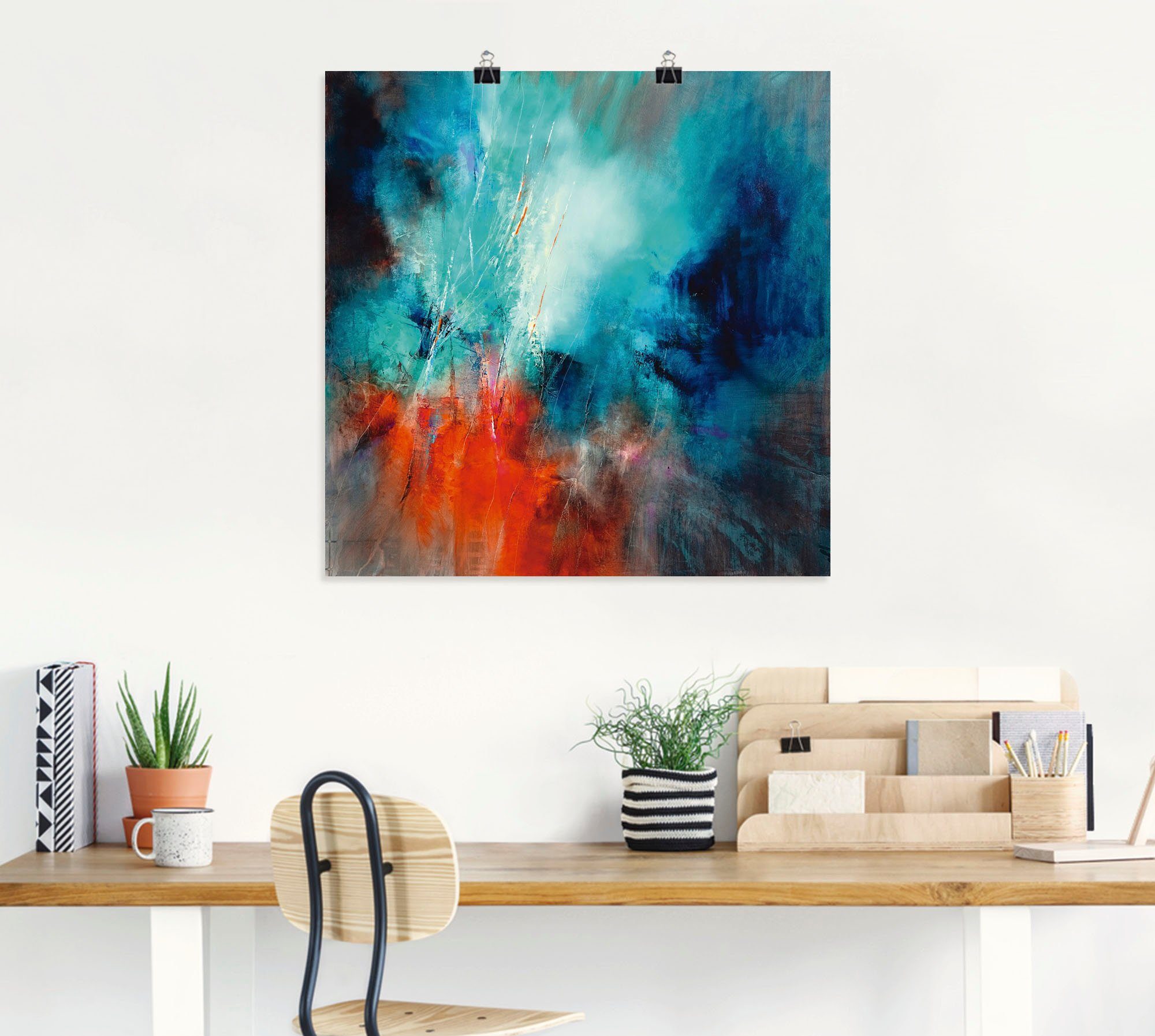 Artland Wandbild »Frühling im Eistobel«, Gegenstandslos (1 Stück), in vielen Größen & Produktarten - Alubild / Outdoorbild für den Außenbereich, Leinwandbild, Poster, Wandaufkleber / Wandtattoo auch für Badezimmer geeignet-HomeTrends